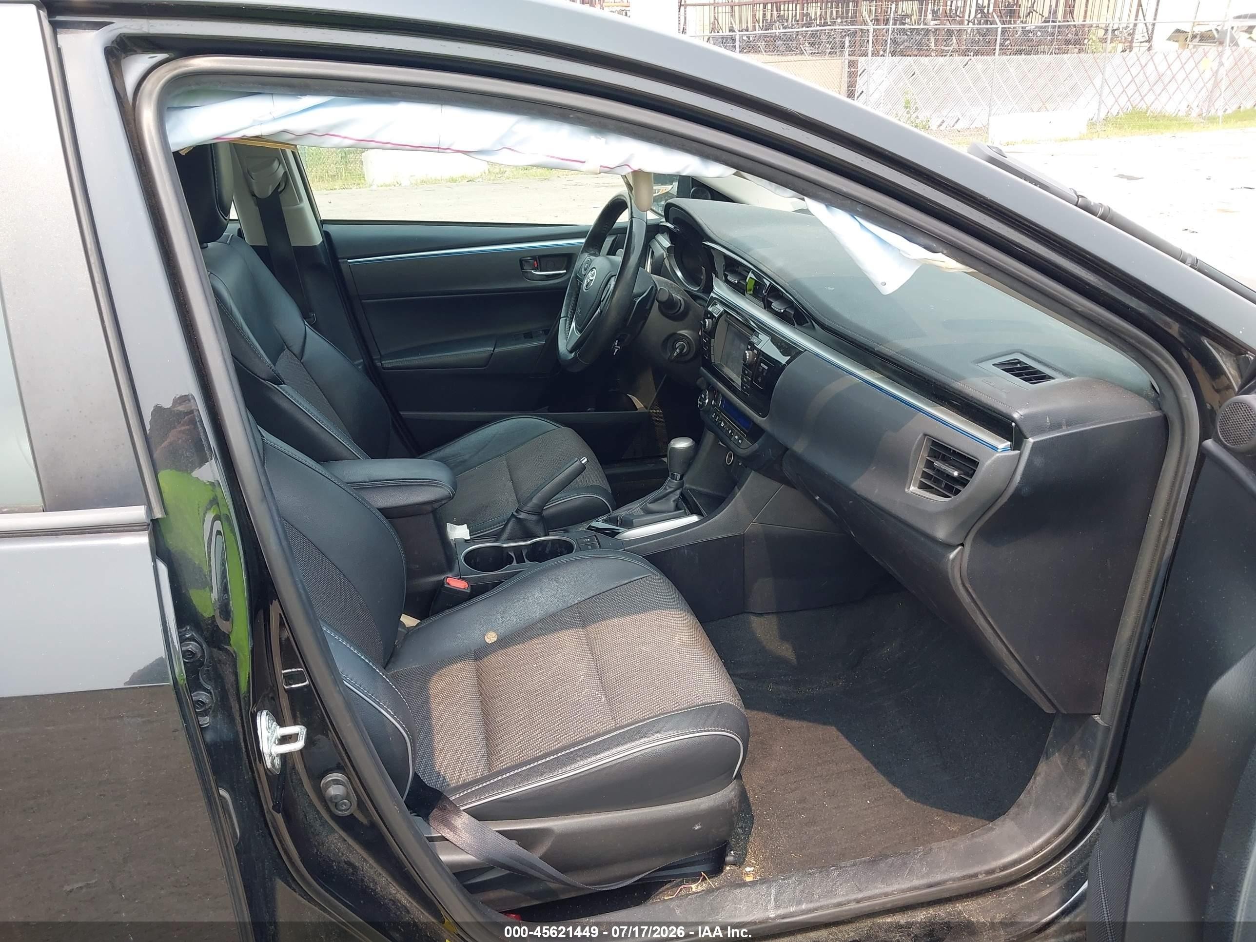 2014 Toyota Corolla S Plus Черный vin: 2T1BURHE3EC170836
