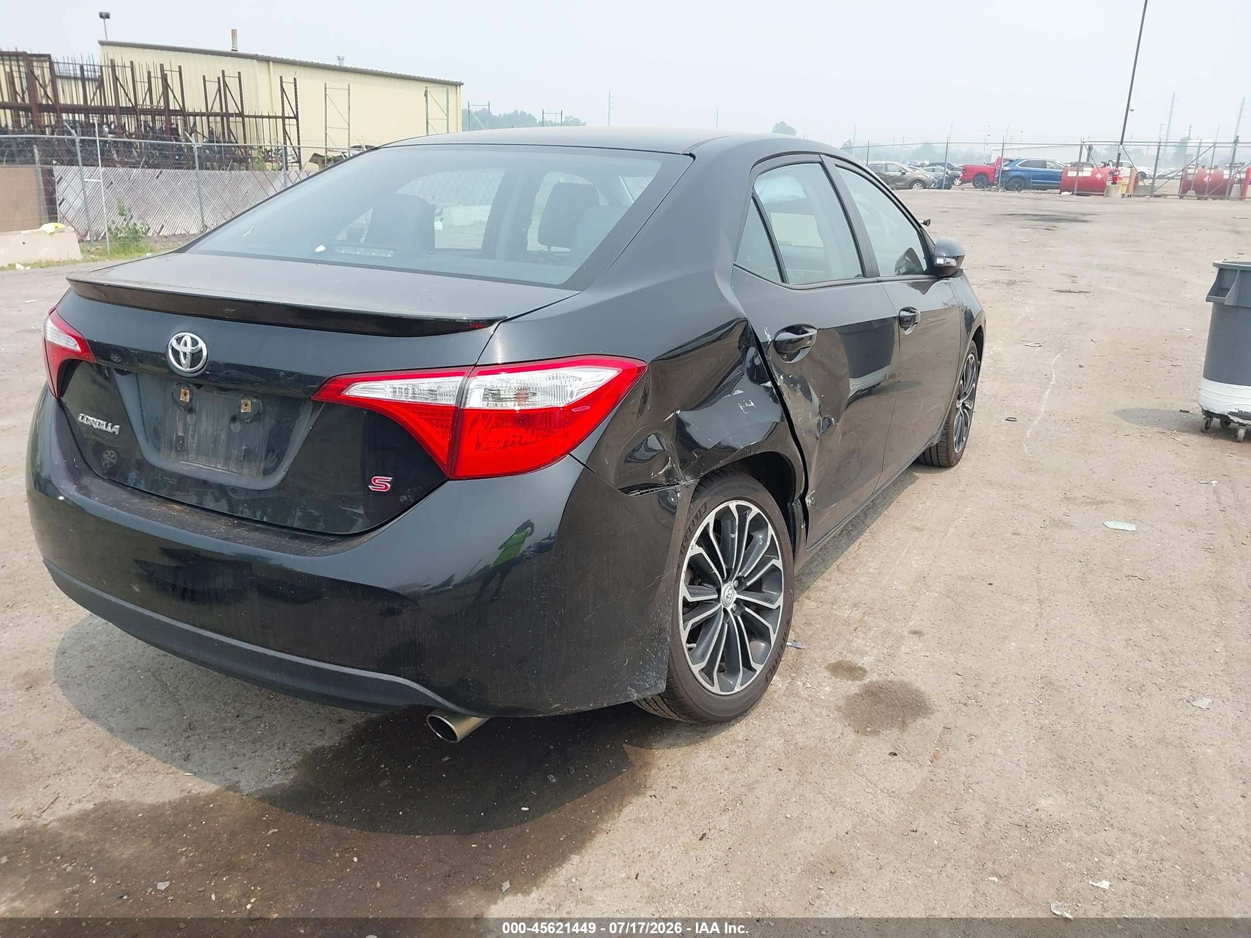 2014 Toyota Corolla S Plus Черный vin: 2T1BURHE3EC170836