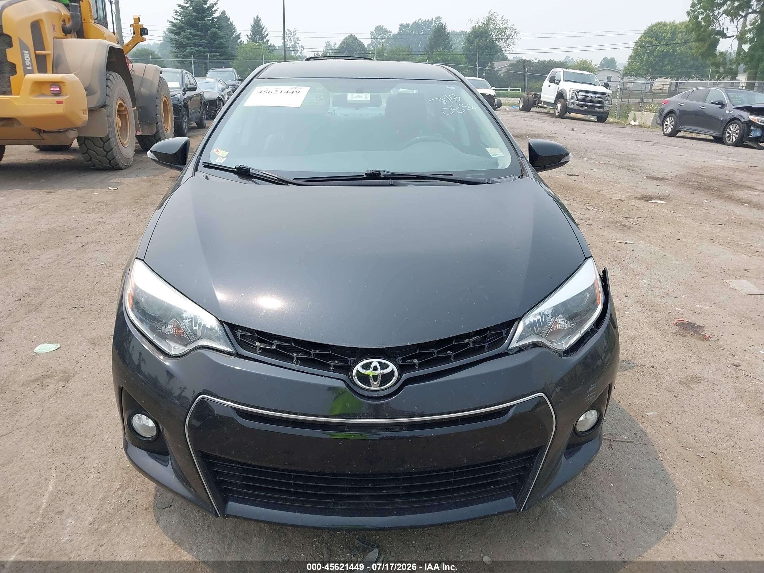 2014 Toyota Corolla S Plus Черный vin: 2T1BURHE3EC170836