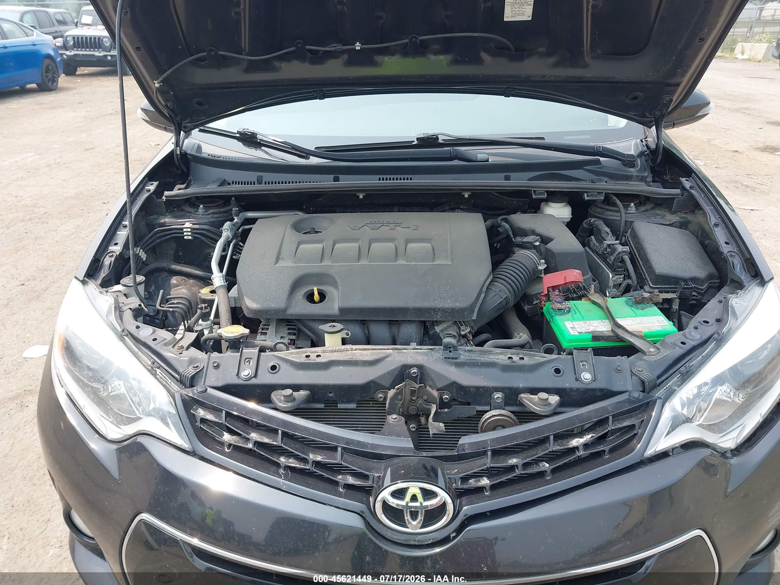 2014 Toyota Corolla S Plus Черный vin: 2T1BURHE3EC170836