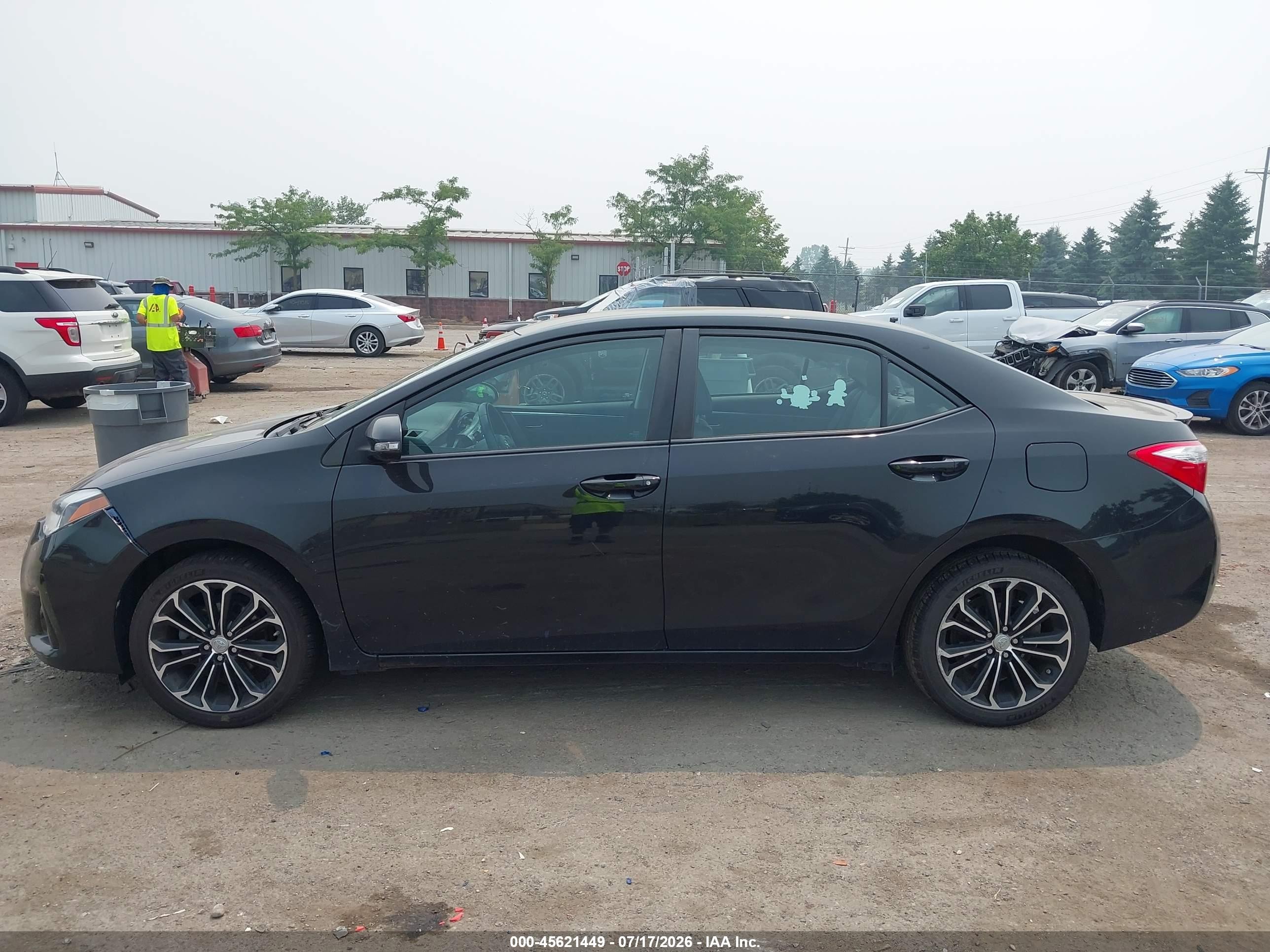 2014 Toyota Corolla S Plus Черный vin: 2T1BURHE3EC170836