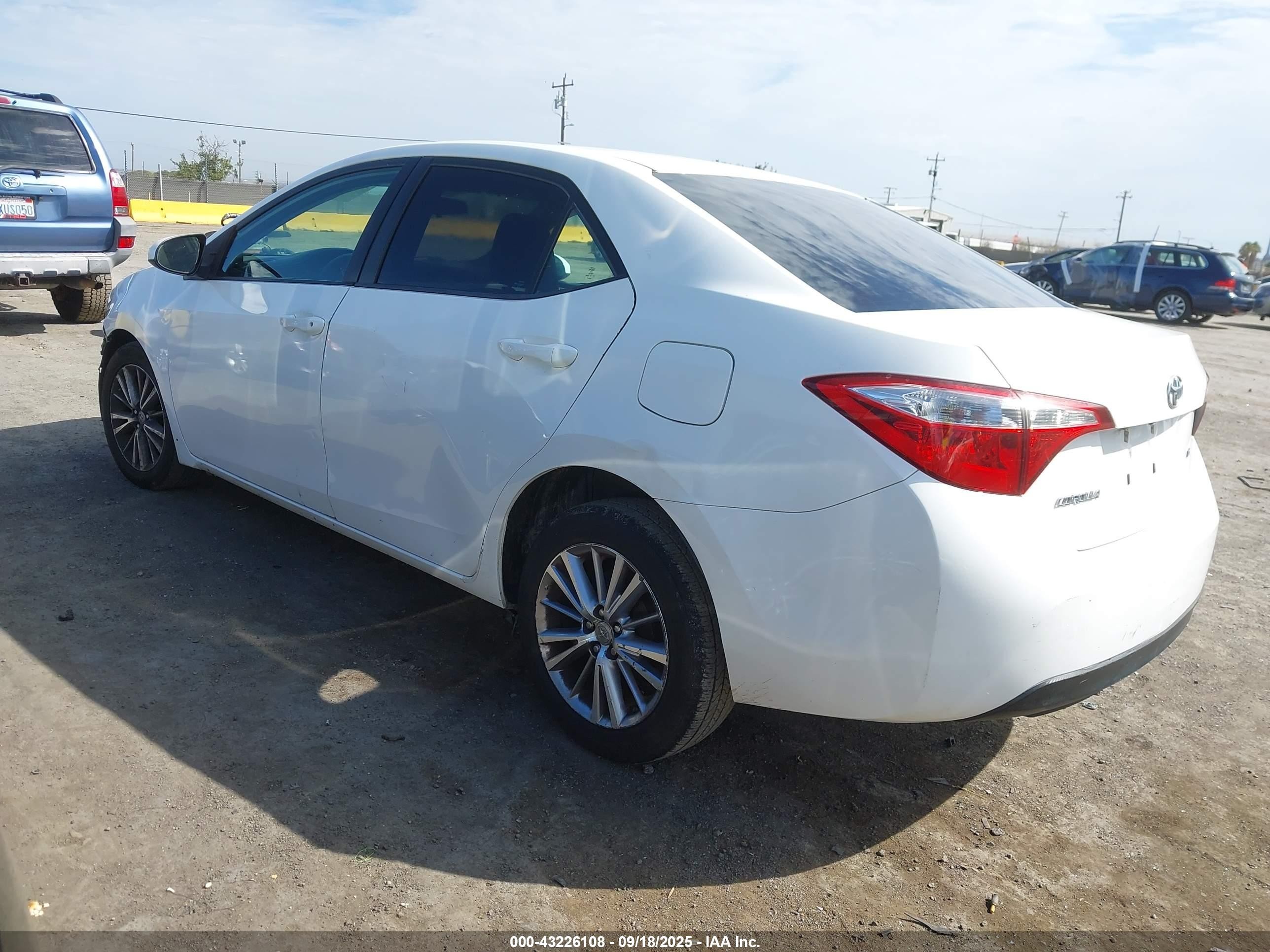2014 Toyota Corolla Le Plus White vin: 2T1BURHE3EC175275
