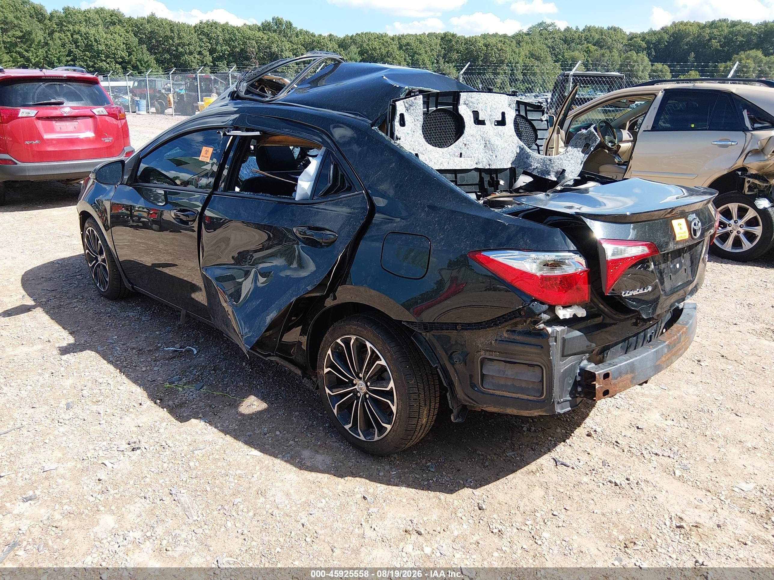 2014 Toyota Corolla S Plus Black vin: 2T1BURHE3EC175552