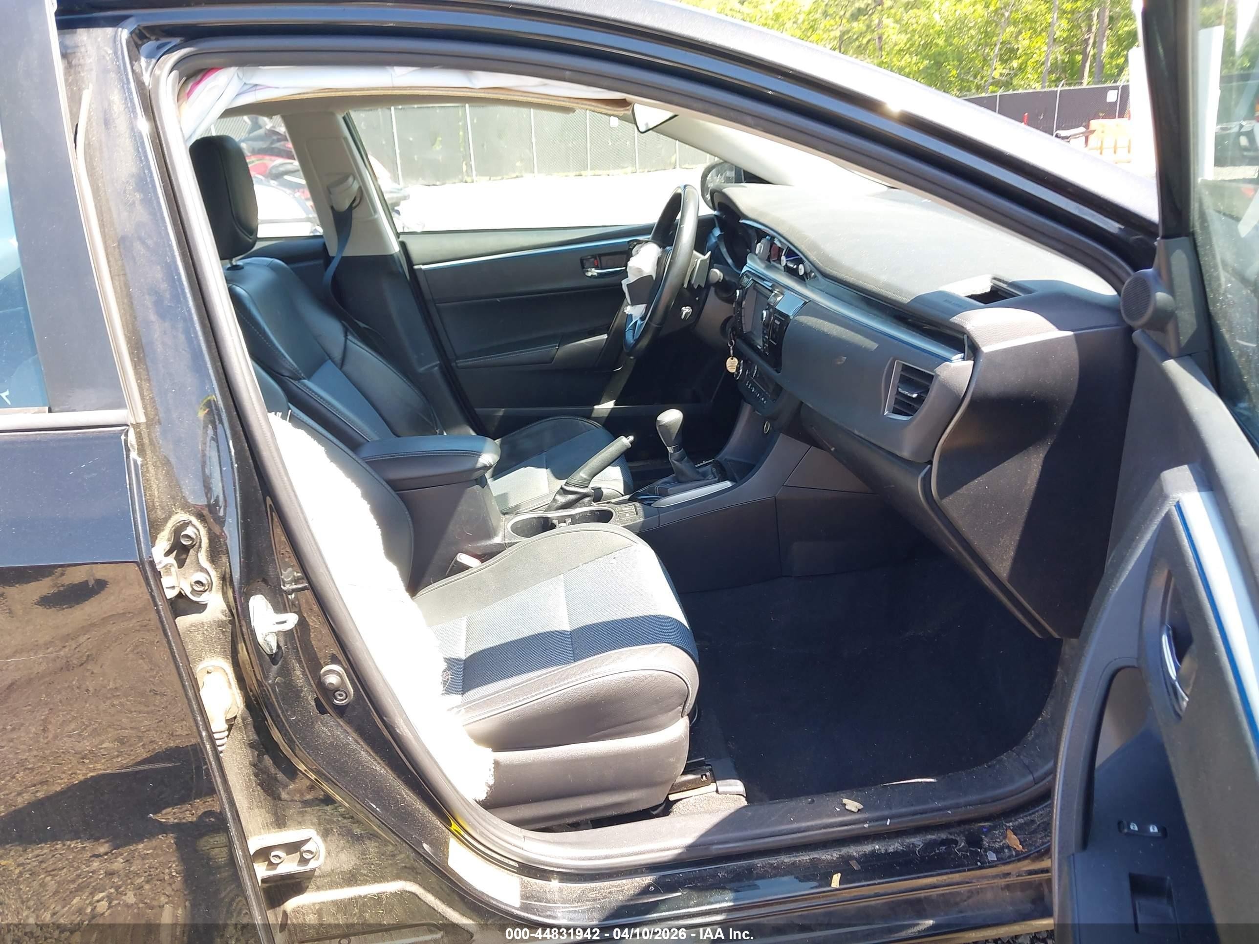 2014 Toyota Corolla S Black vin: 2T1BURHE3EC180296