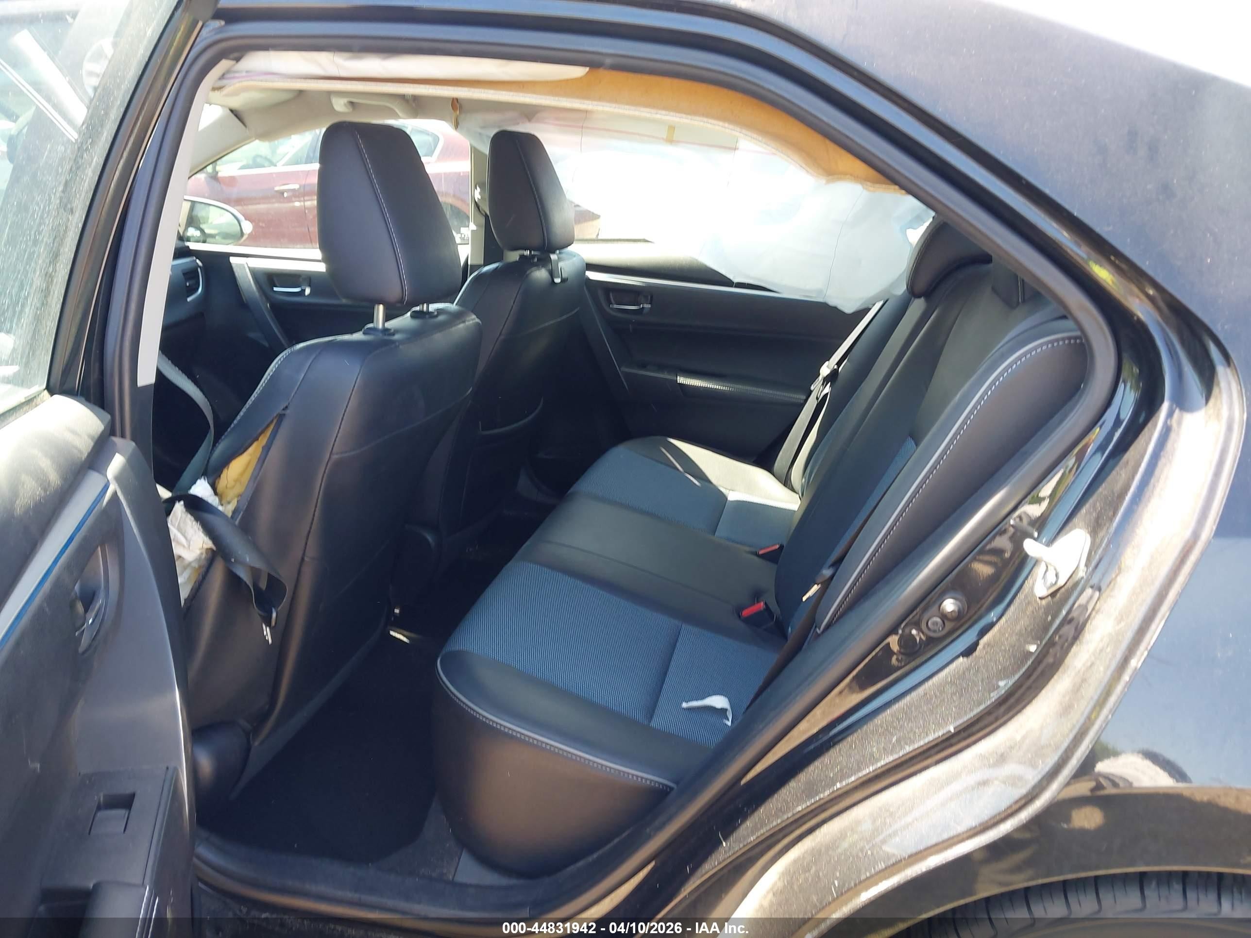 2014 Toyota Corolla S Black vin: 2T1BURHE3EC180296