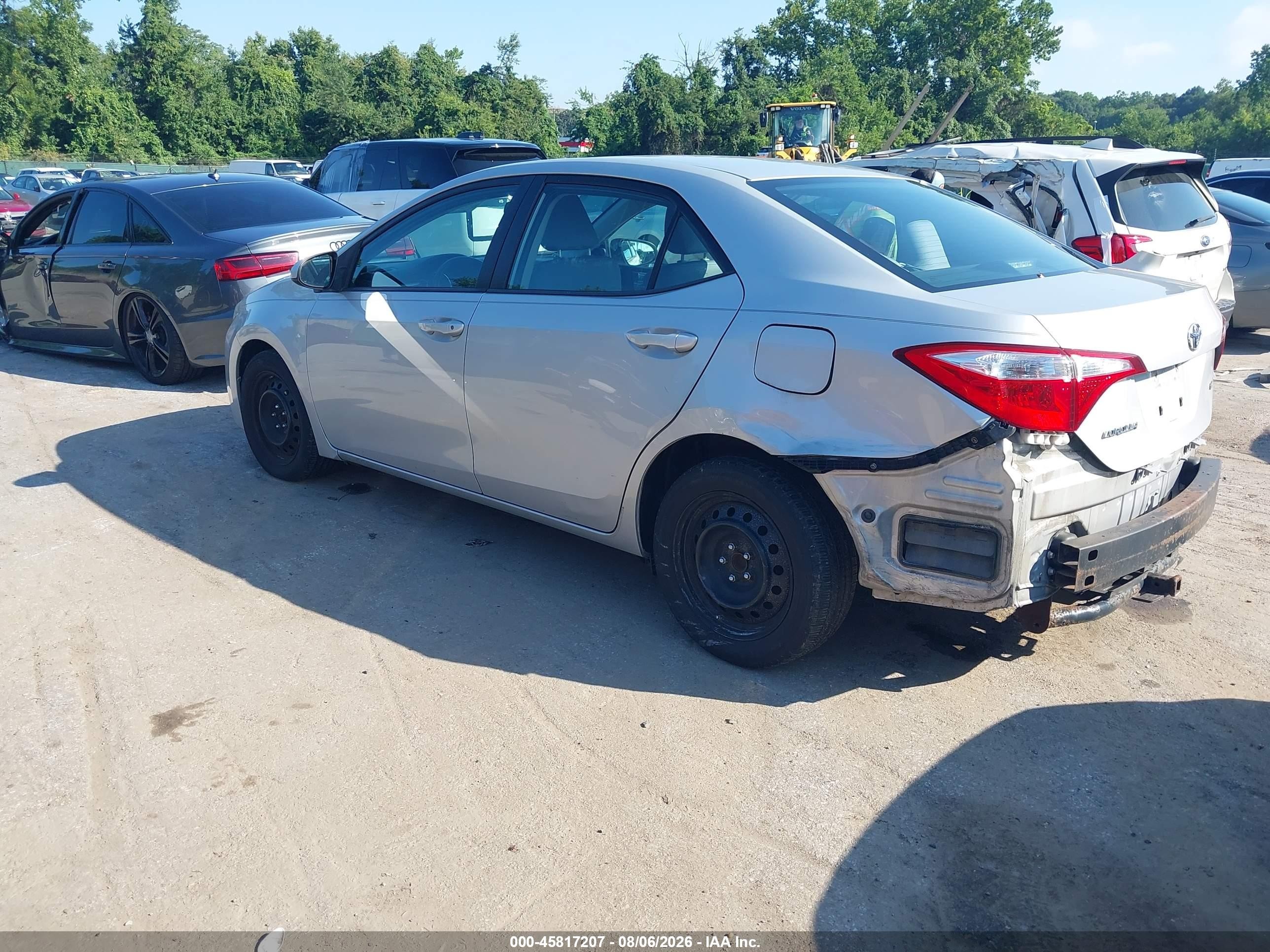 2014 Toyota Corolla Le Серебряный vin: 2T1BURHE3EC181156