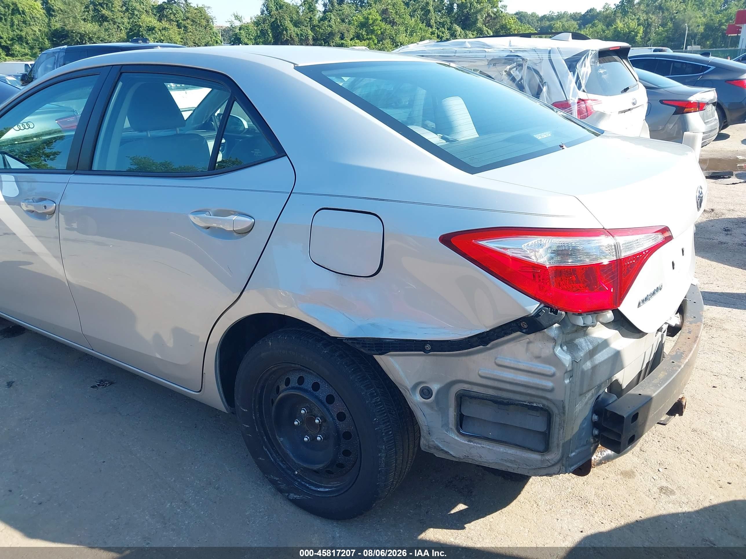 2014 Toyota Corolla Le Серебряный vin: 2T1BURHE3EC181156