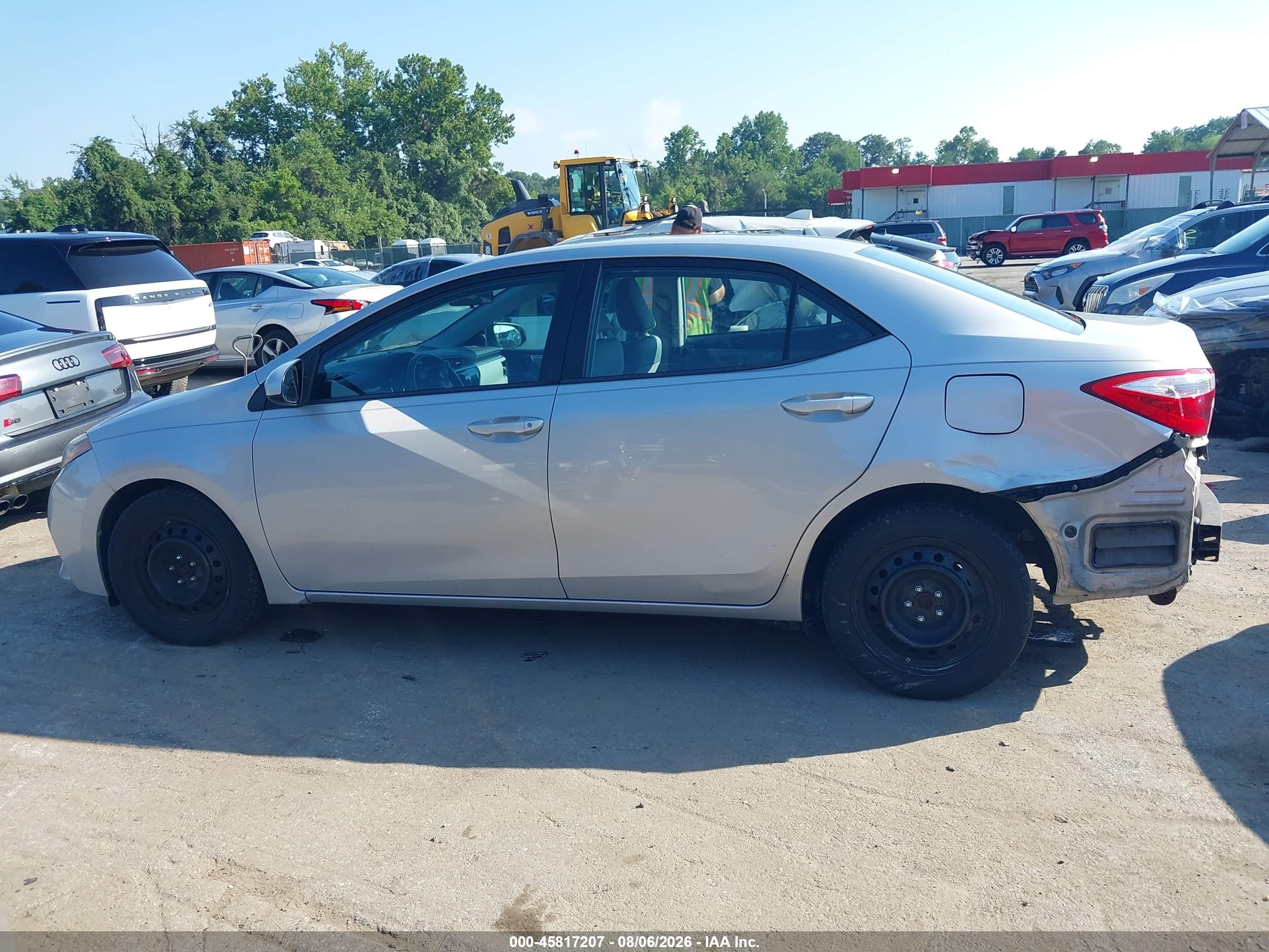 2014 Toyota Corolla Le Серебряный vin: 2T1BURHE3EC181156