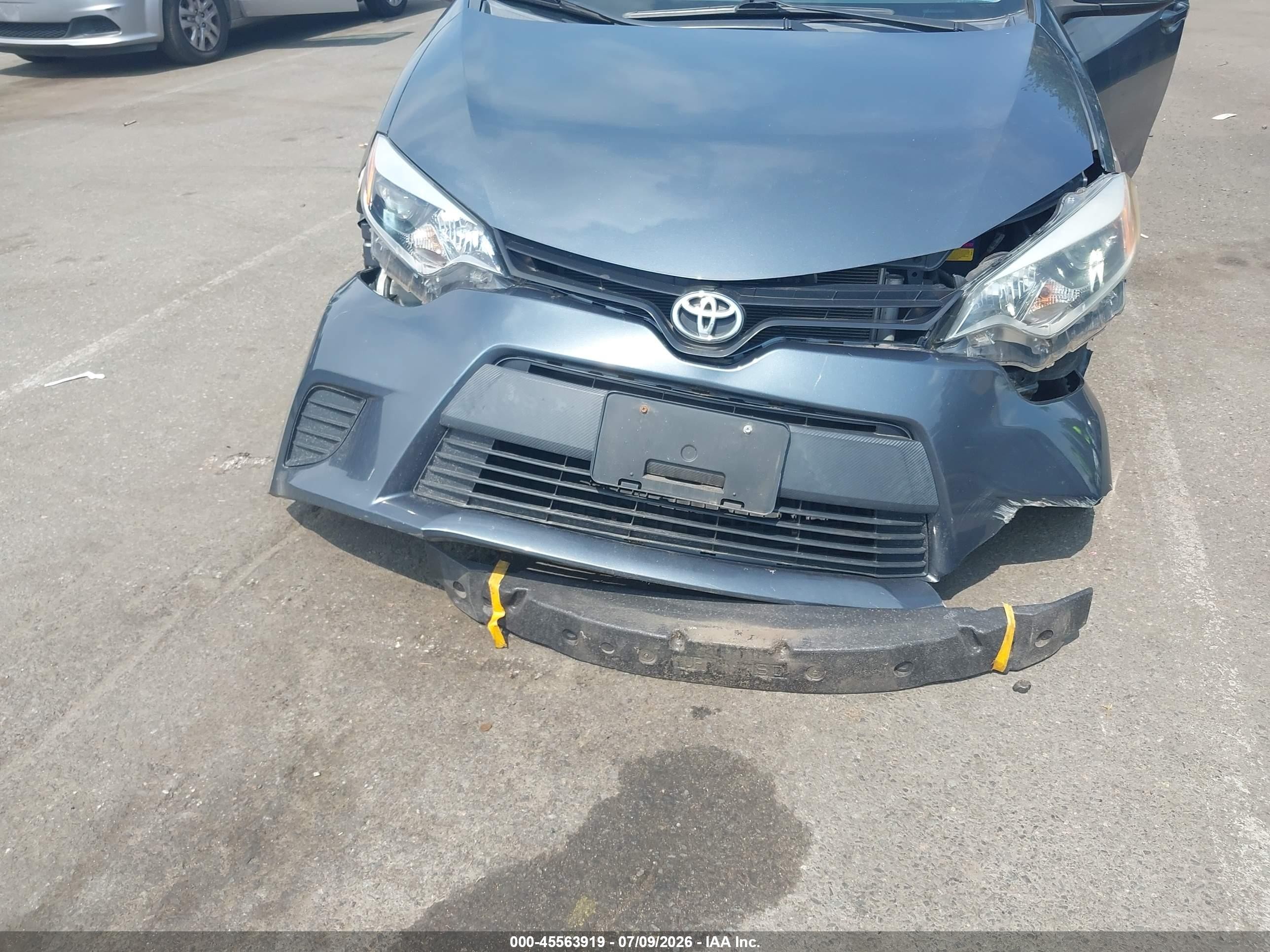 2014 Toyota Corolla Le Blue vin: 2T1BURHE3EC195476