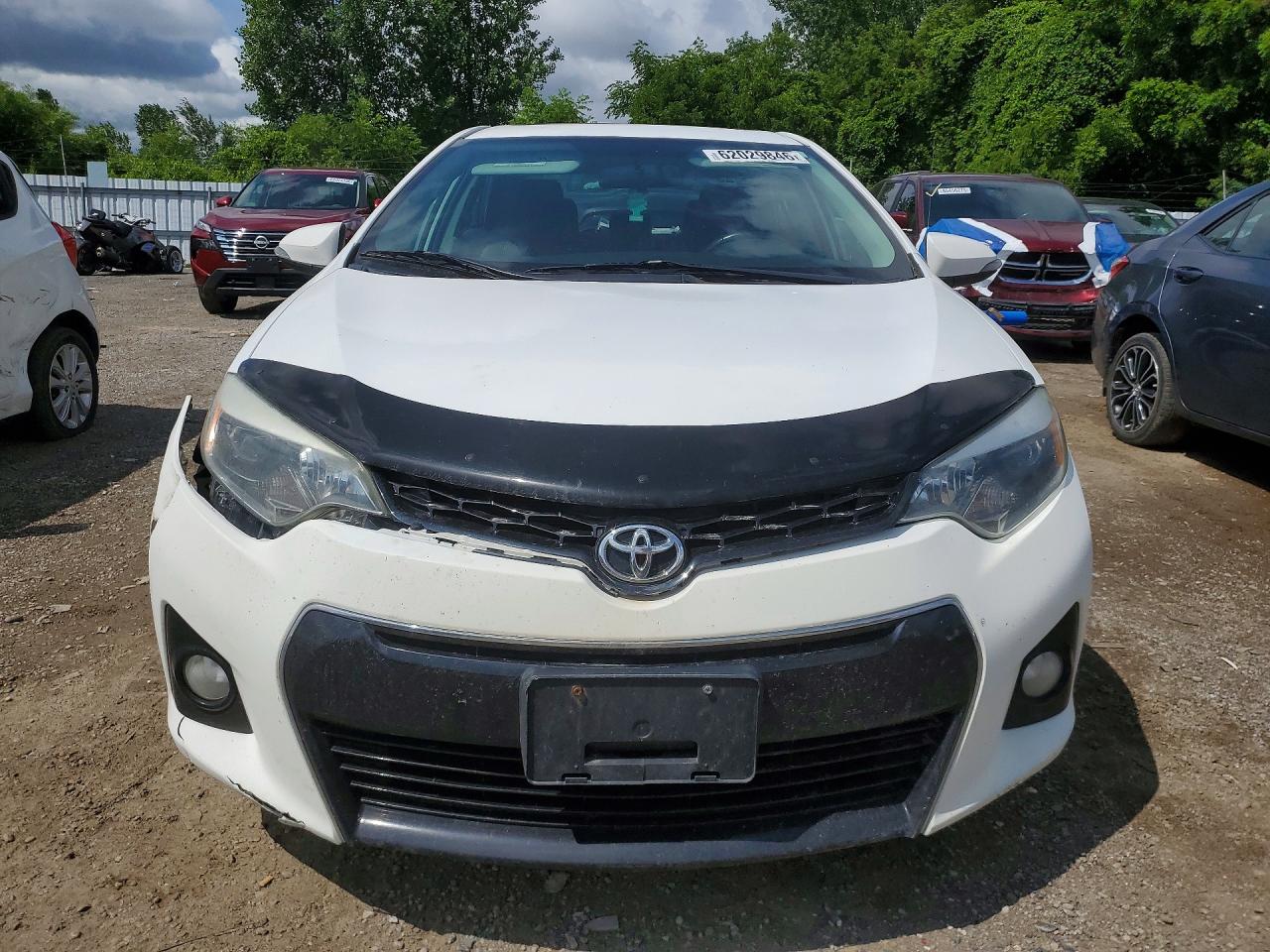 2014 Toyota Corolla L White vin: 2T1BURHE3EC200983