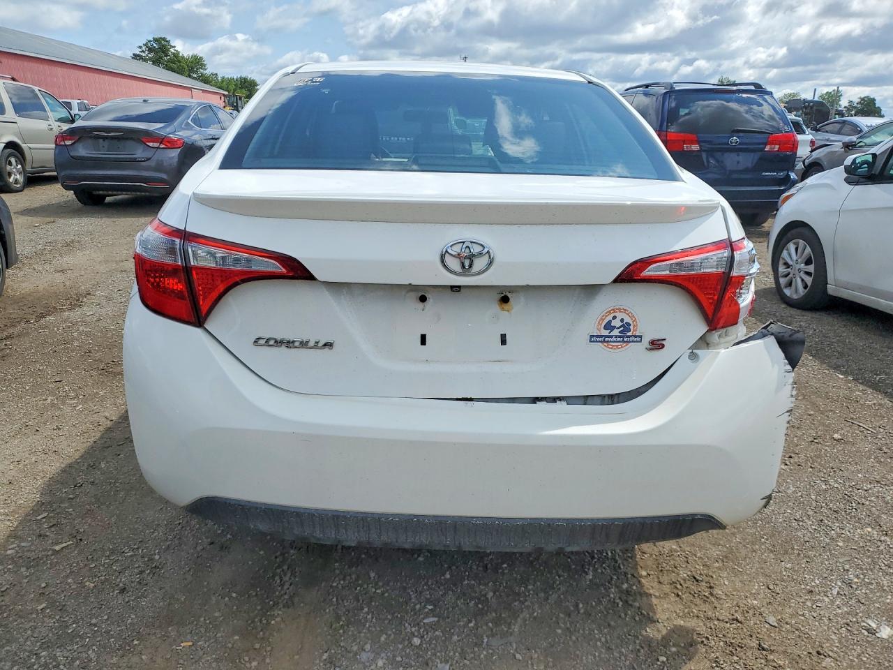 2014 Toyota Corolla L White vin: 2T1BURHE3EC200983