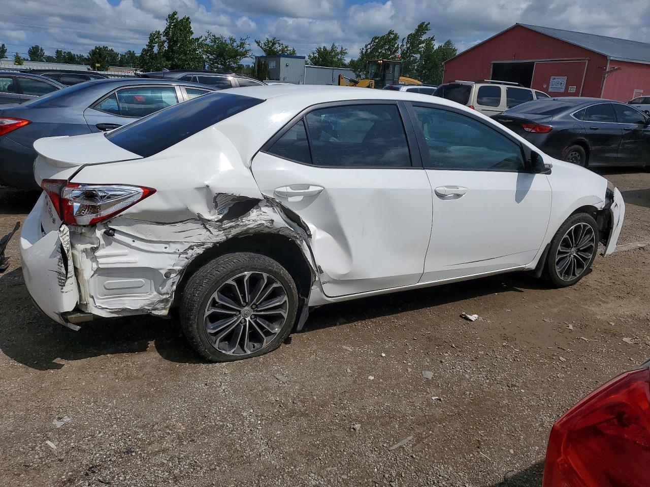 2014 Toyota Corolla L White vin: 2T1BURHE3EC200983