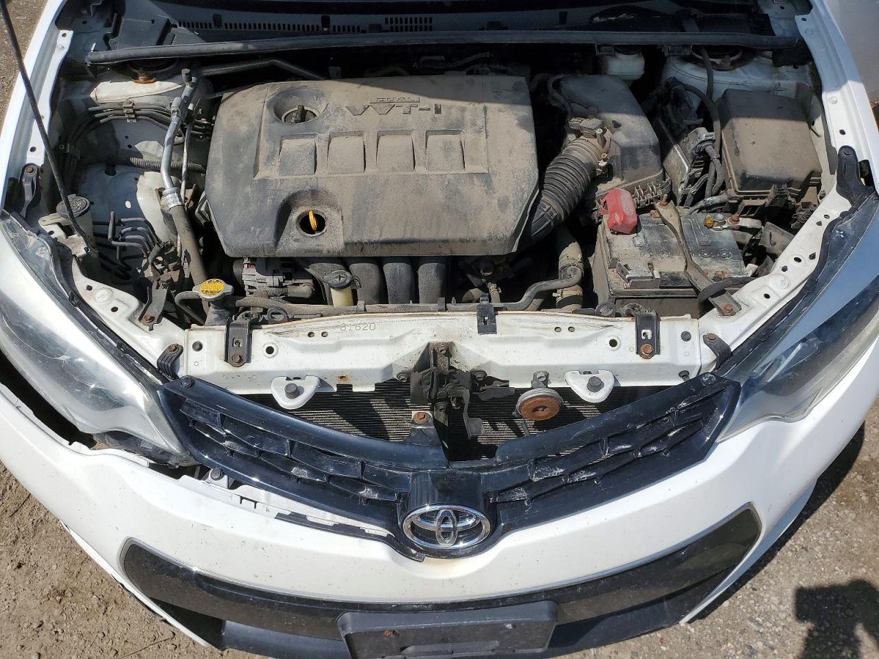 2014 Toyota Corolla L White vin: 2T1BURHE3EC200983
