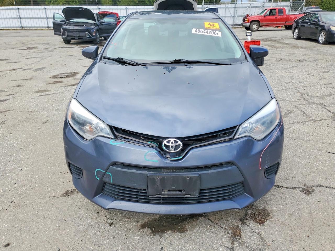 2014 Toyota Corolla Le Blue vin: 2T1BURHE3EC205116