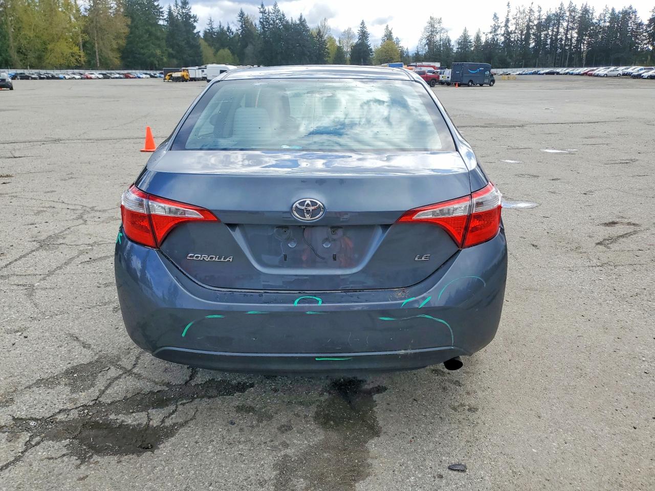 2014 Toyota Corolla Le Blue vin: 2T1BURHE3EC205116