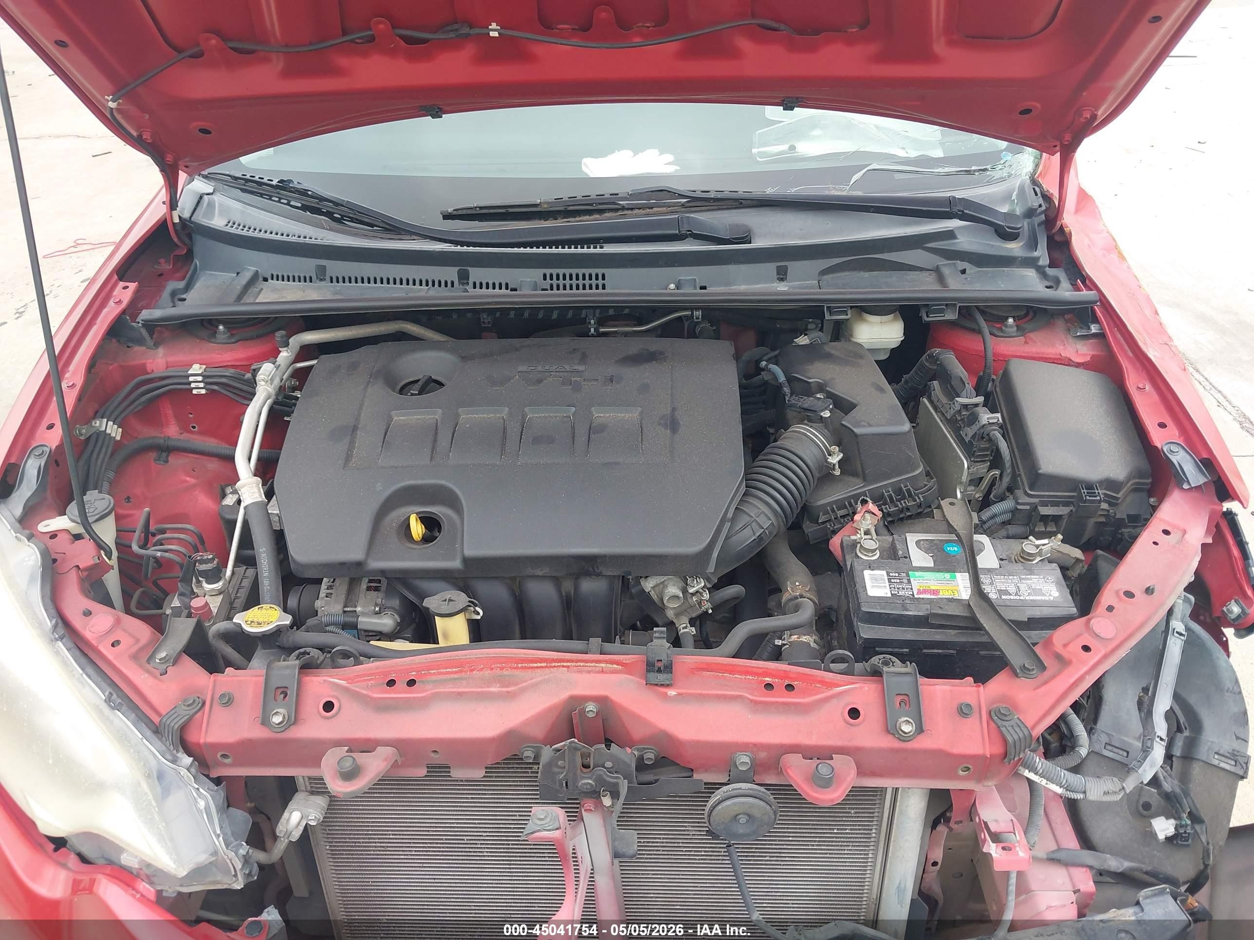 2014 Toyota Corolla Le Red vin: 2T1BURHE3EC209411