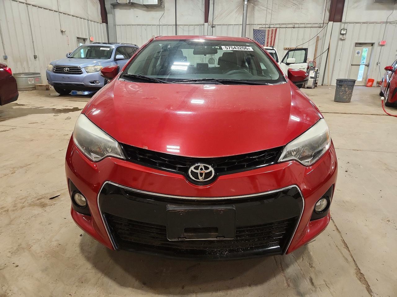 2014 Toyota Corolla S Premium Red vin: 2T1BURHE3EC215743