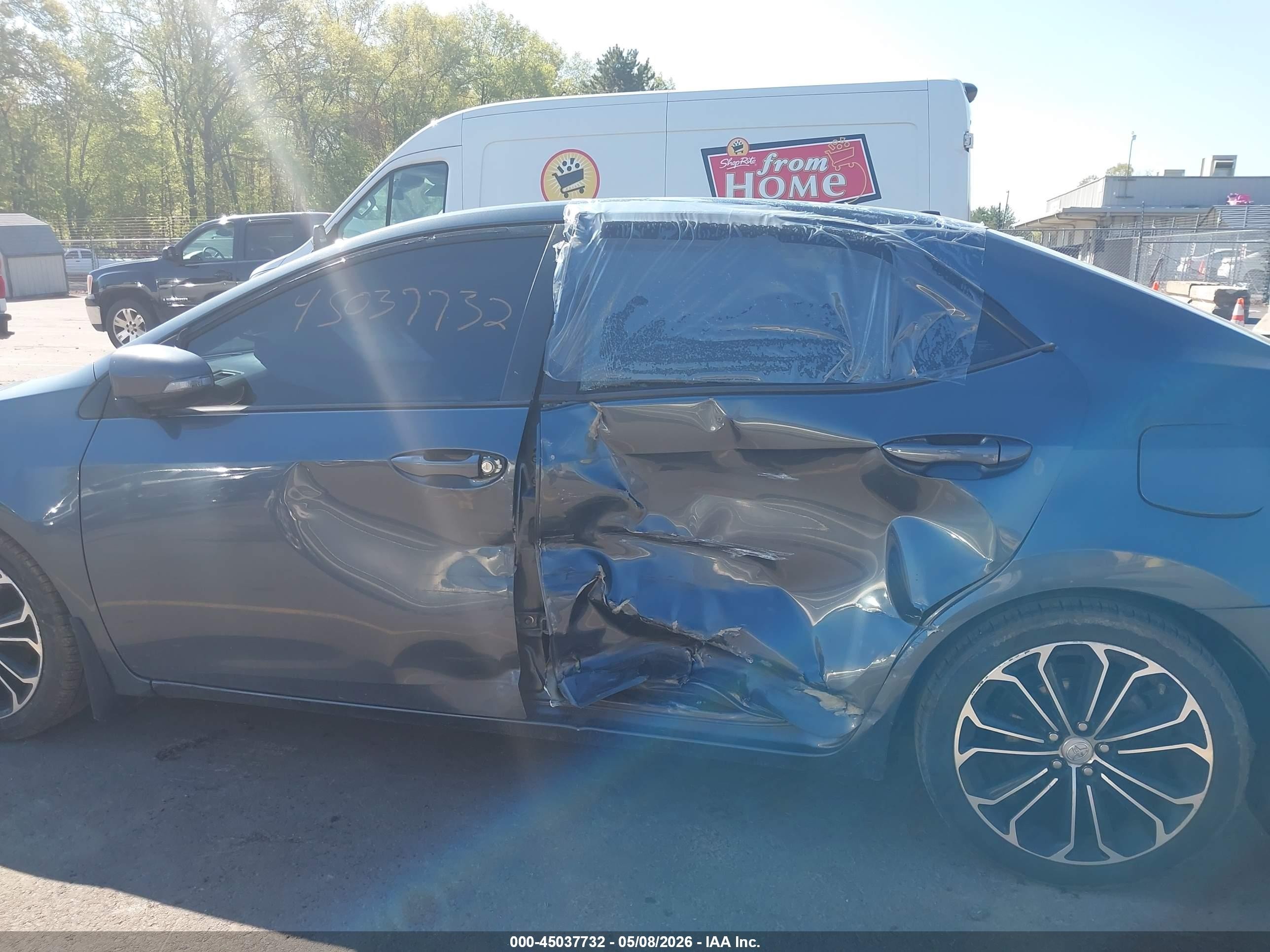 2014 Toyota Corolla S Plus Blue vin: 2T1BURHE3EC225074