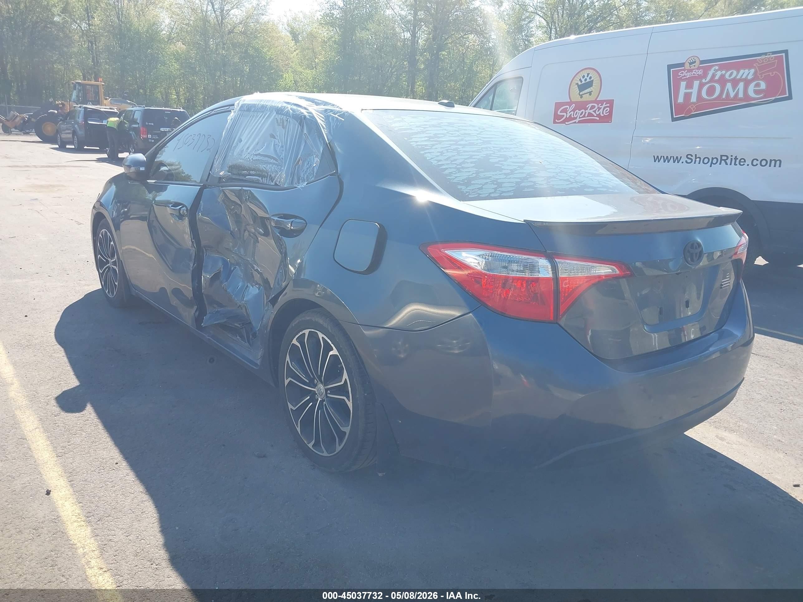 2014 Toyota Corolla S Plus Blue vin: 2T1BURHE3EC225074