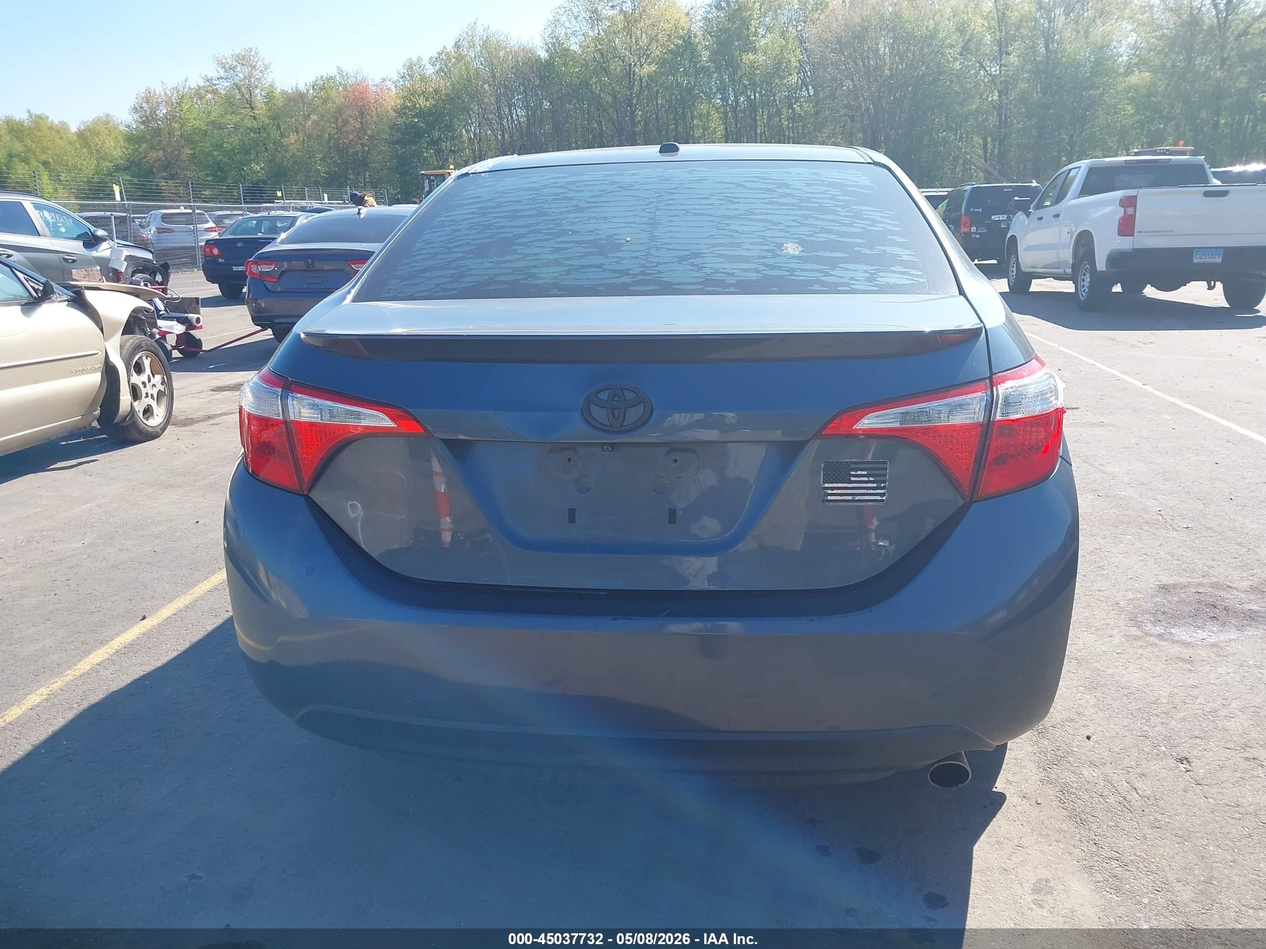 2014 Toyota Corolla S Plus Blue vin: 2T1BURHE3EC225074