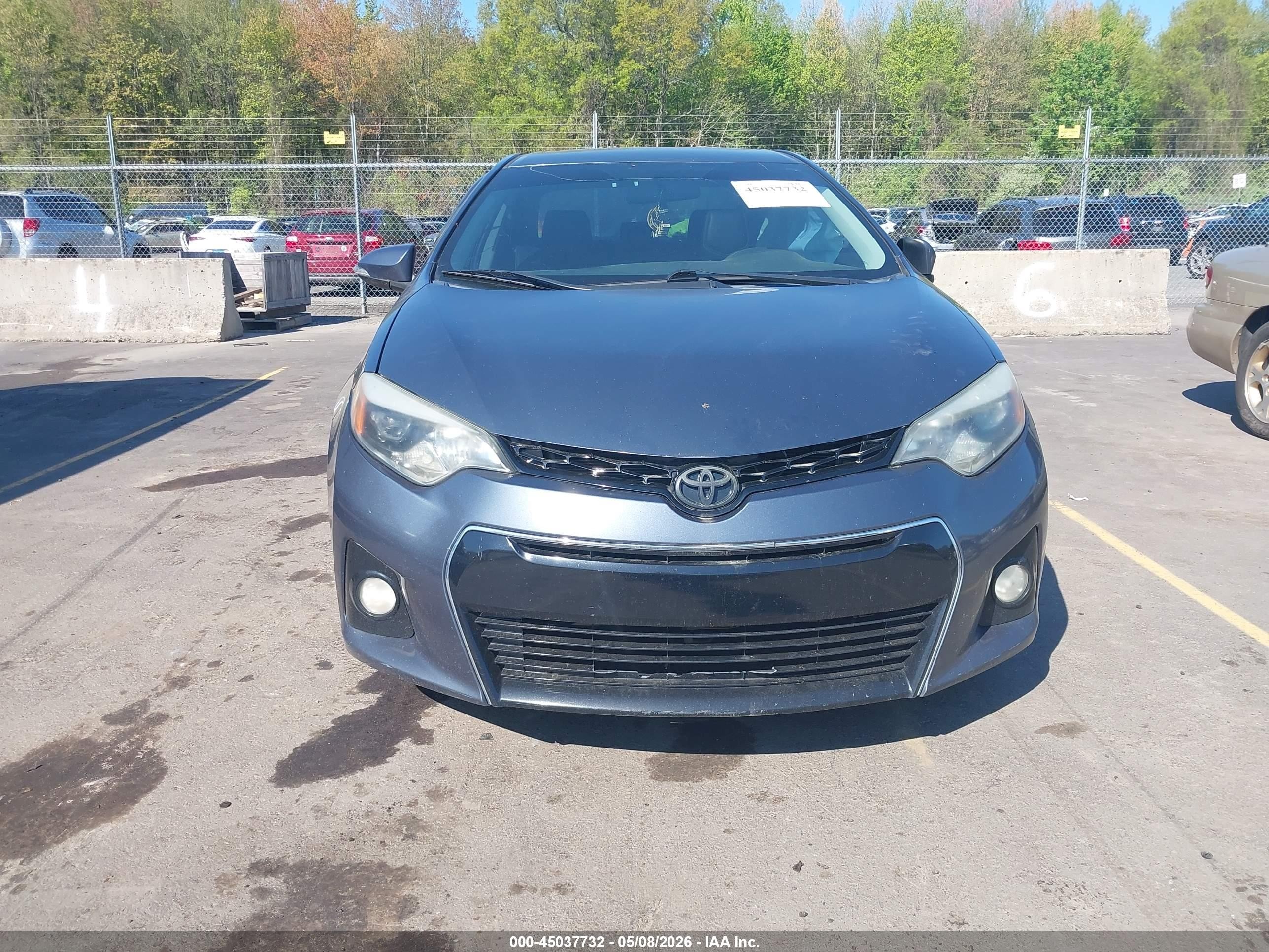 2014 Toyota Corolla S Plus Blue vin: 2T1BURHE3EC225074