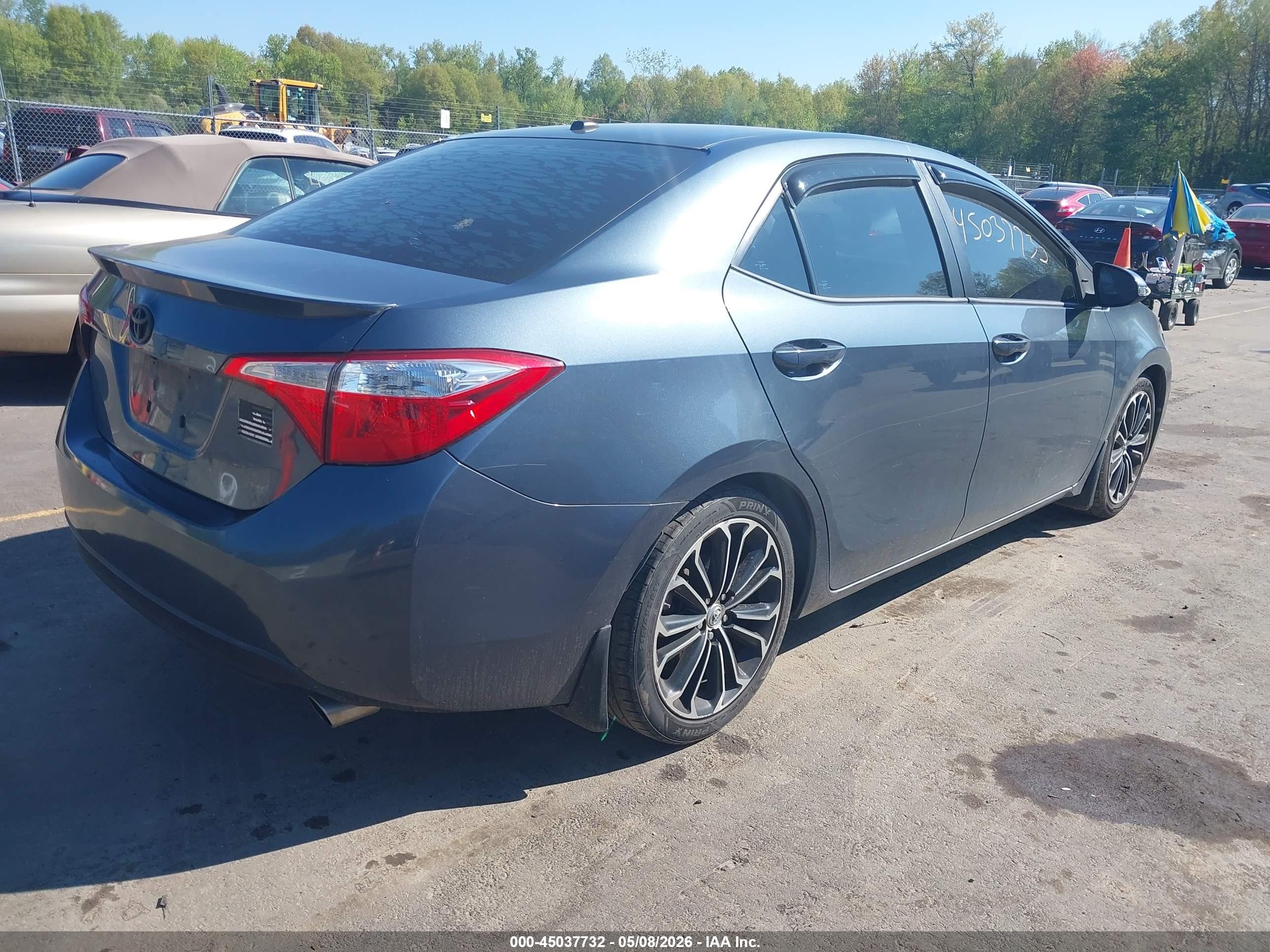 2014 Toyota Corolla S Plus Blue vin: 2T1BURHE3EC225074