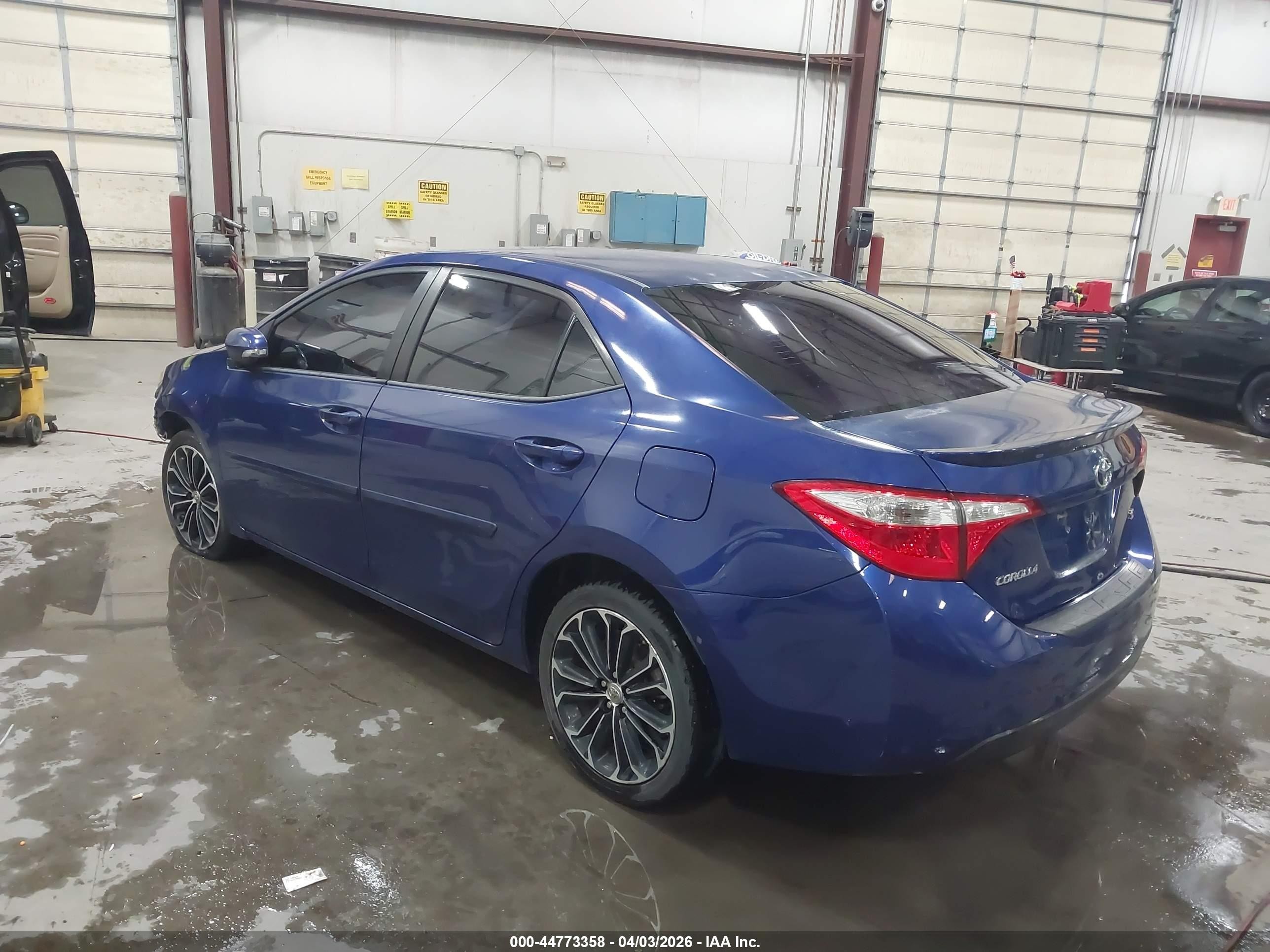 2014 Toyota Corolla S Plus Синий vin: 2T1BURHE3EC225169