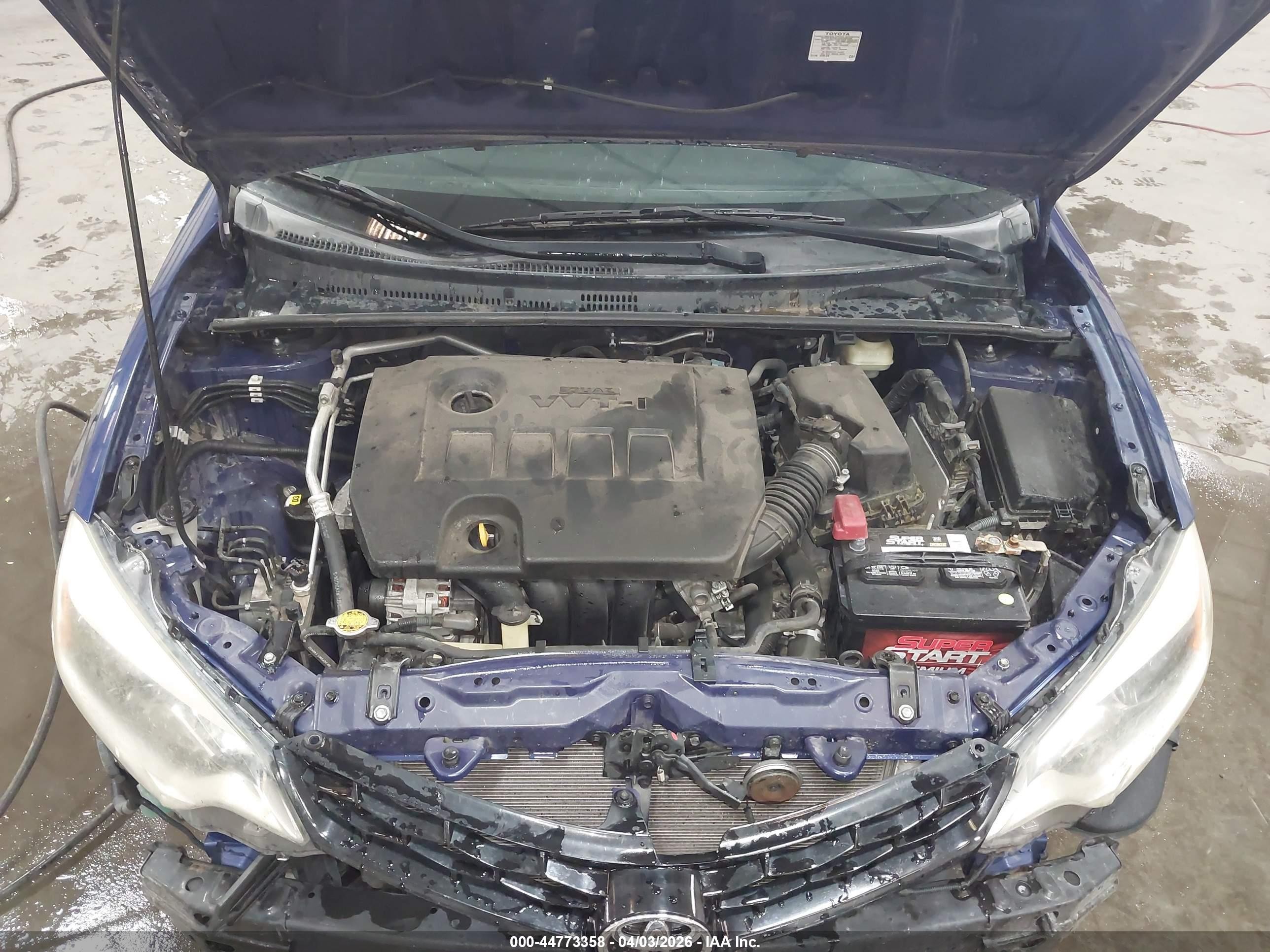 2014 Toyota Corolla S Plus Синий vin: 2T1BURHE3EC225169