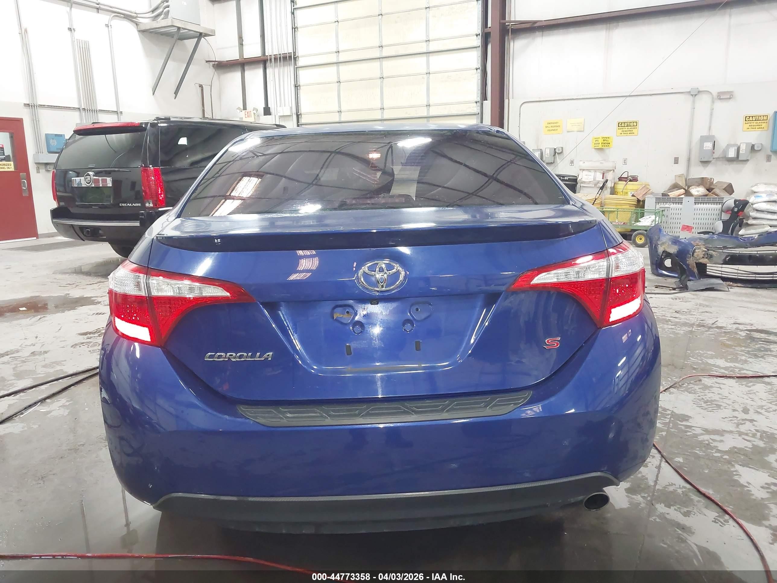 2014 Toyota Corolla S Plus Синий vin: 2T1BURHE3EC225169