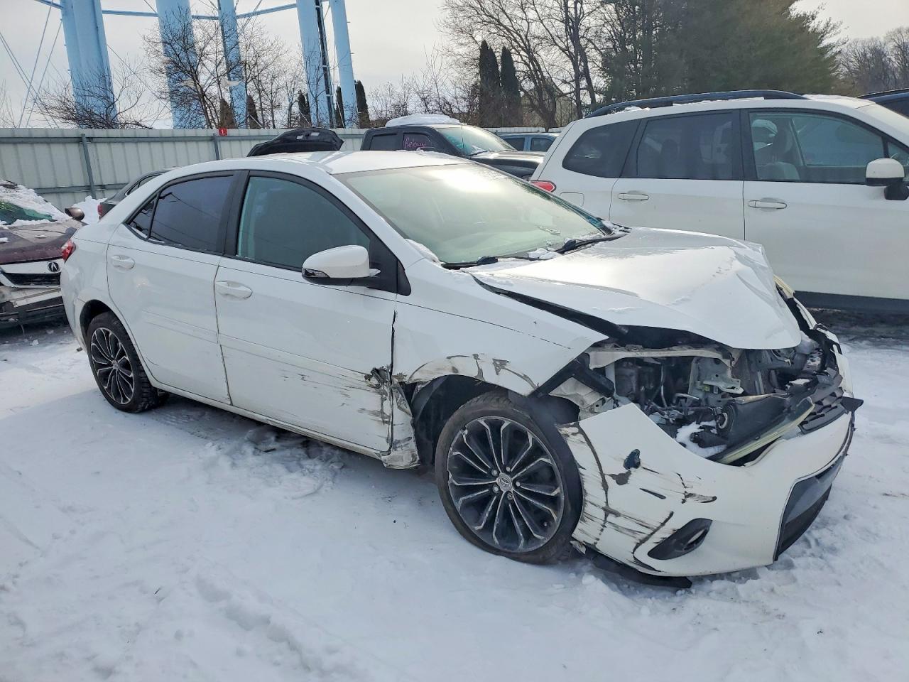 2014 Toyota Corolla L White vin: 2T1BURHE3EC225947