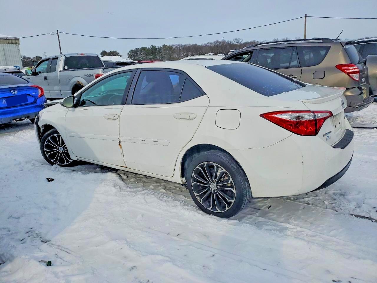 2014 Toyota Corolla L White vin: 2T1BURHE3EC225947