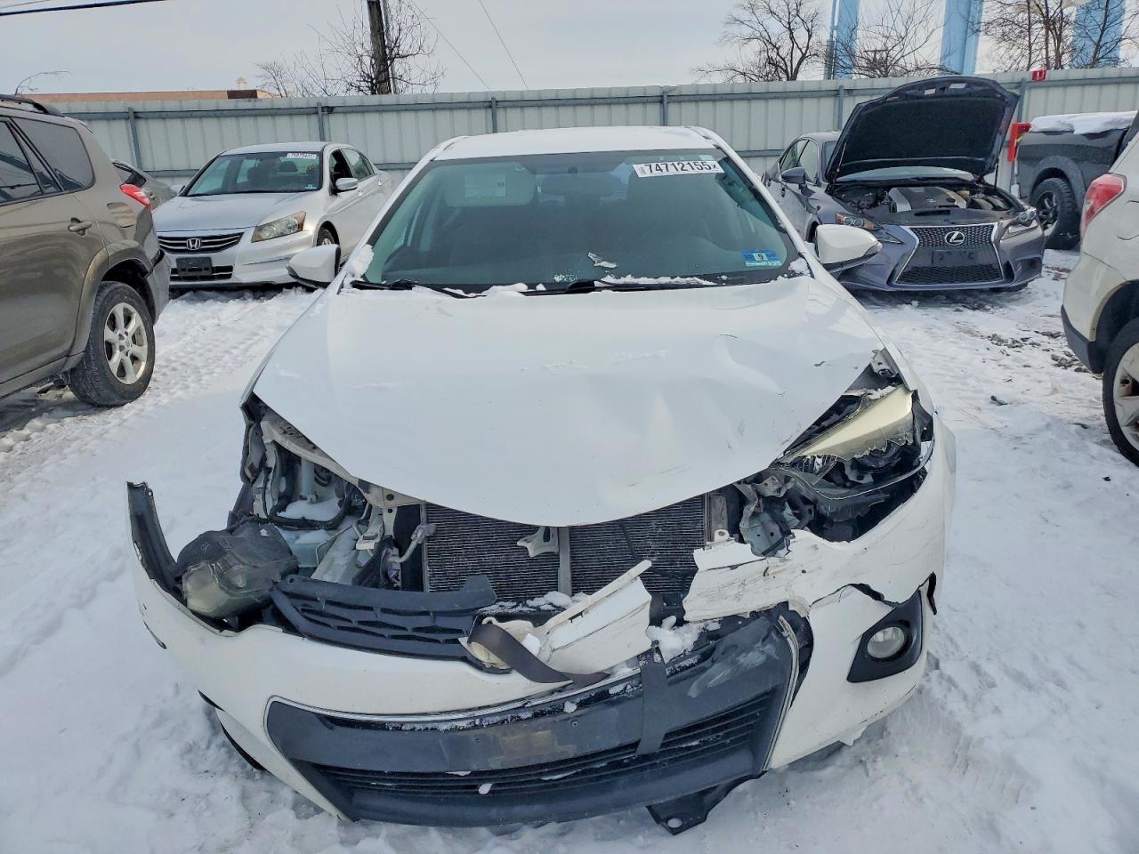 2014 Toyota Corolla L White vin: 2T1BURHE3EC225947