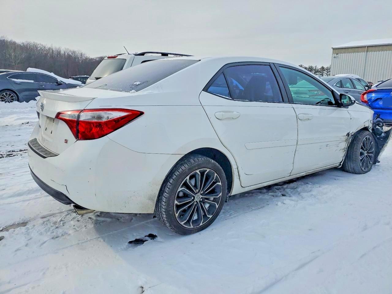 2014 Toyota Corolla L White vin: 2T1BURHE3EC225947
