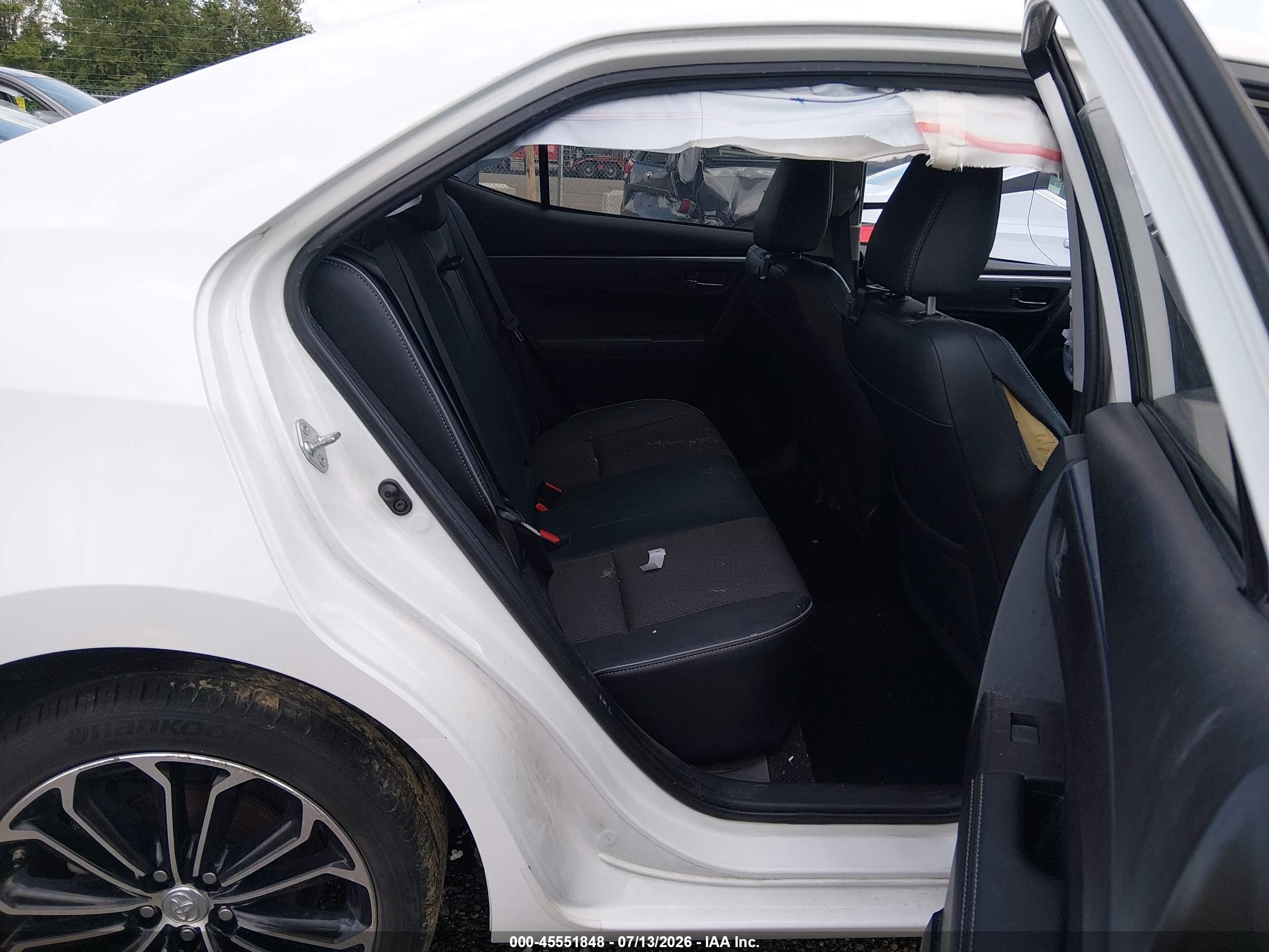 2015 Toyota Corolla S Plus White vin: 2T1BURHE3FC232687