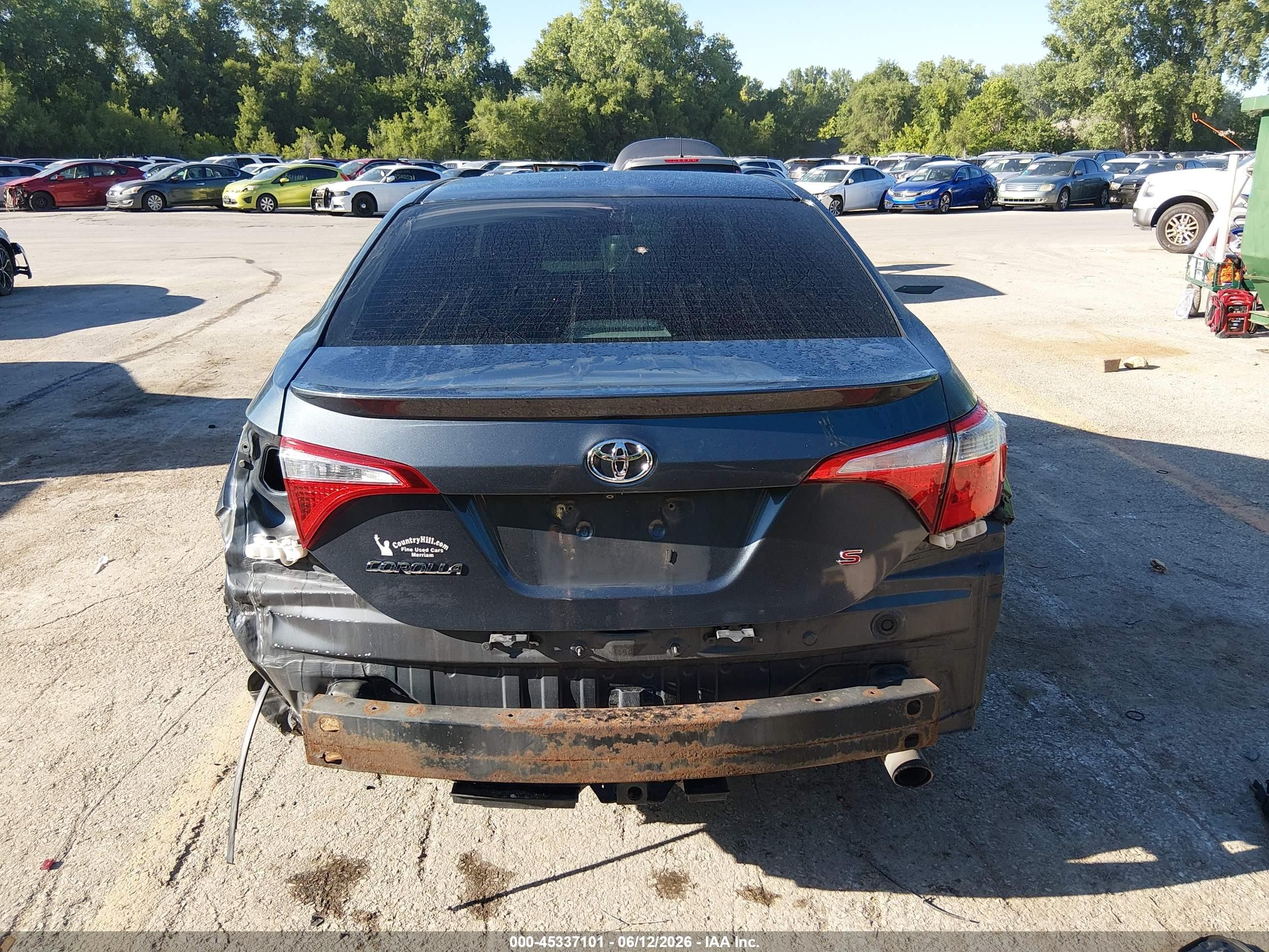 2015 Toyota Corolla S Plus Blue vin: 2T1BURHE3FC237419