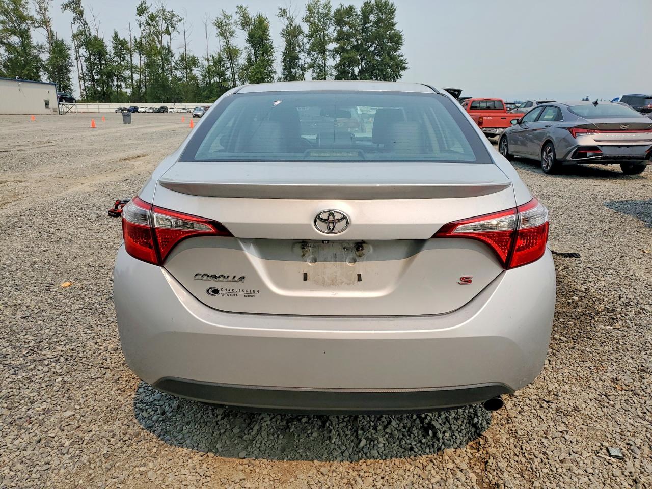 2015 Toyota Corolla L Silver vin: 2T1BURHE3FC253216