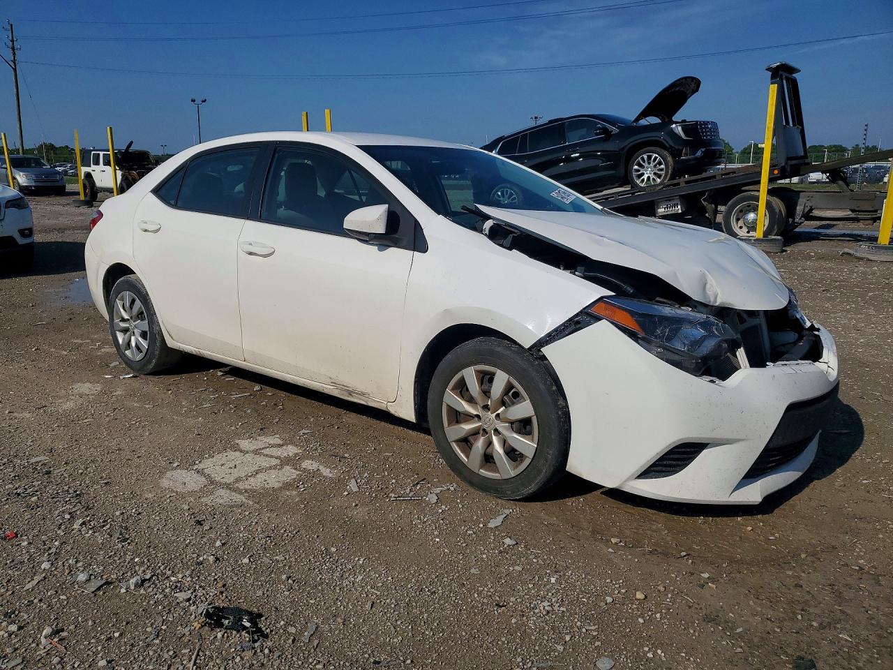 2015 Toyota Corolla Le Белый vin: 2T1BURHE3FC267004