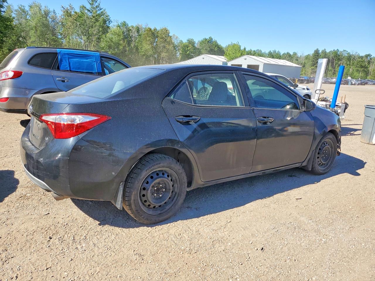 2015 Toyota Corolla L Black vin: 2T1BURHE3FC287432