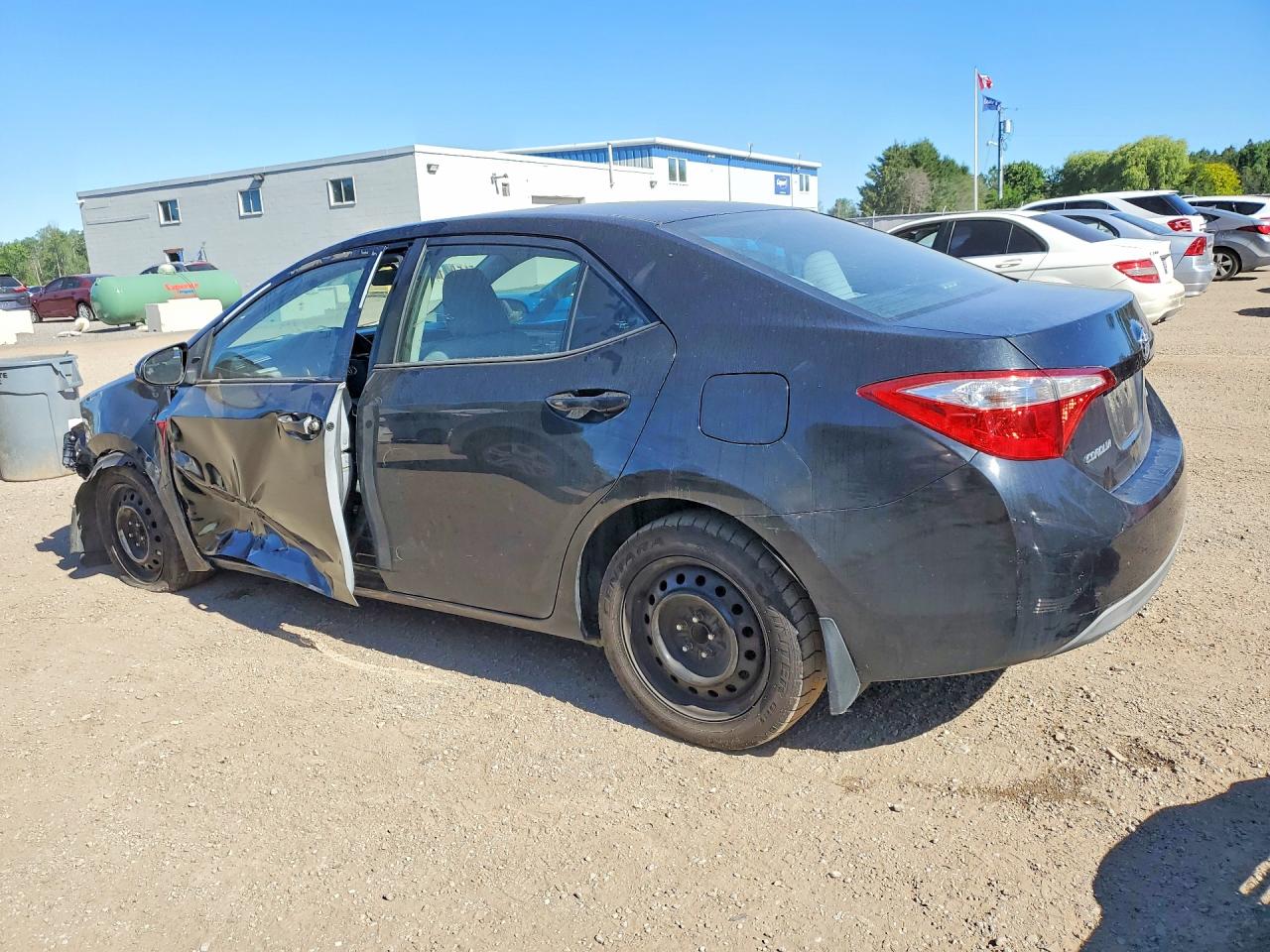 2015 Toyota Corolla L Black vin: 2T1BURHE3FC287432