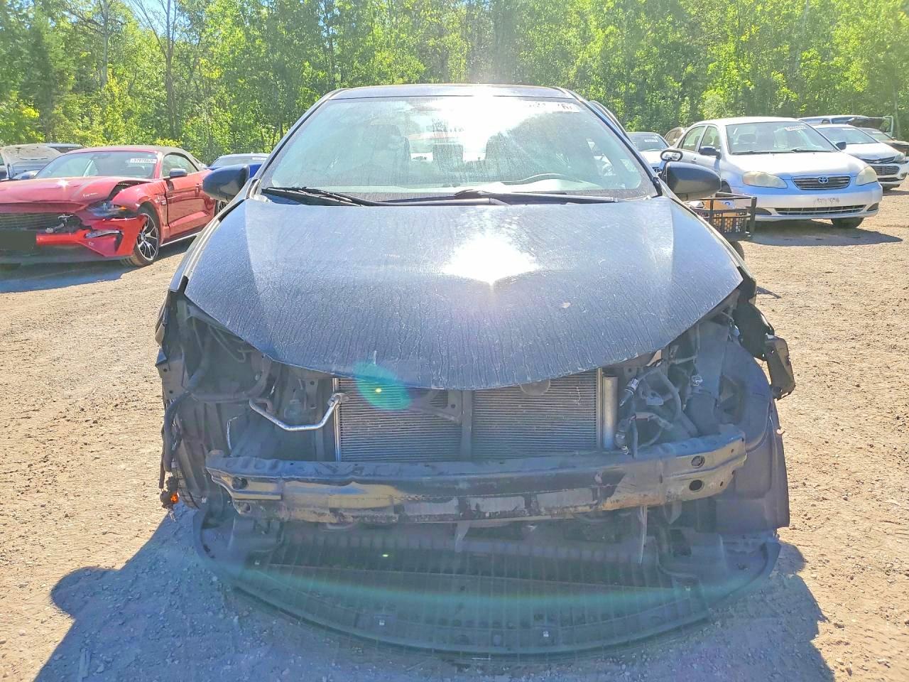 2015 Toyota Corolla L Black vin: 2T1BURHE3FC287432