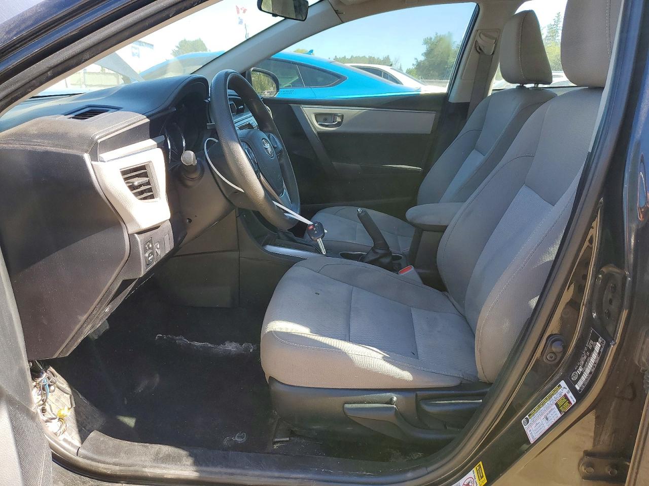 2015 Toyota Corolla L Black vin: 2T1BURHE3FC287432