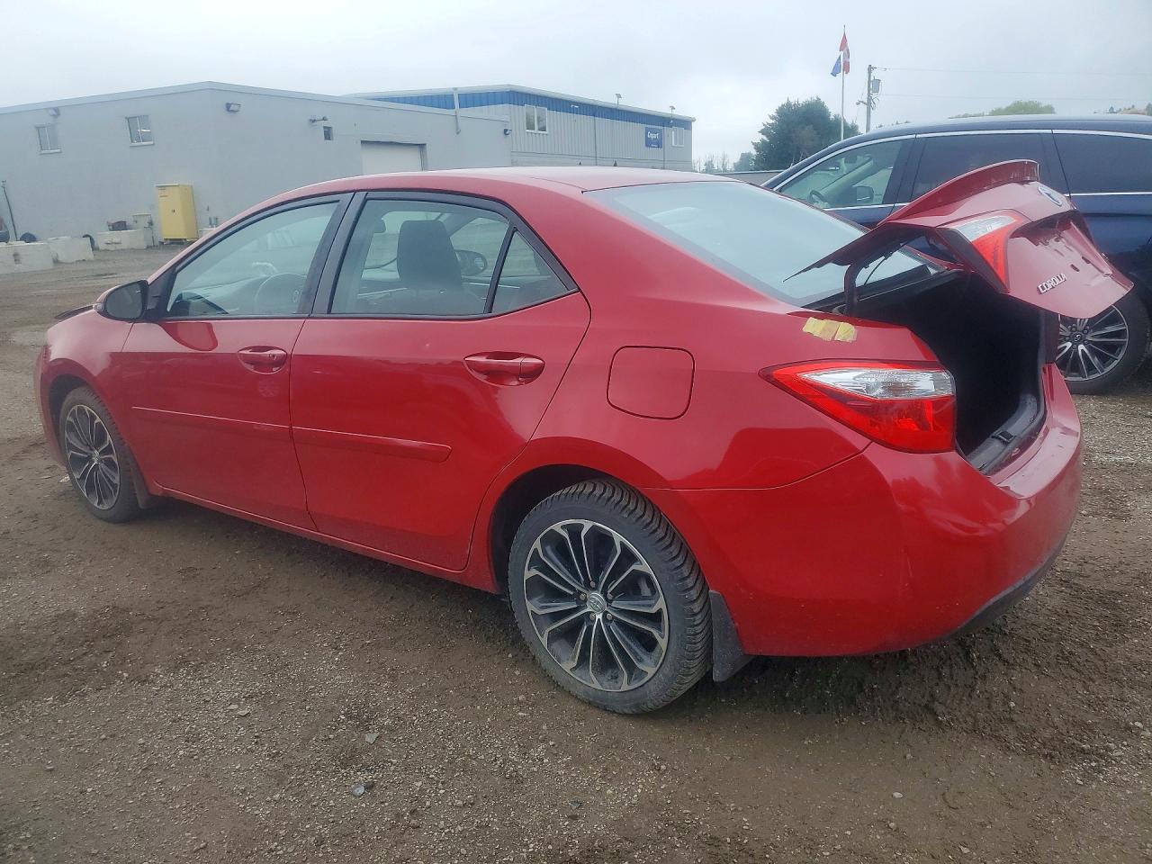 2015 Toyota Corolla L Red vin: 2T1BURHE3FC287690