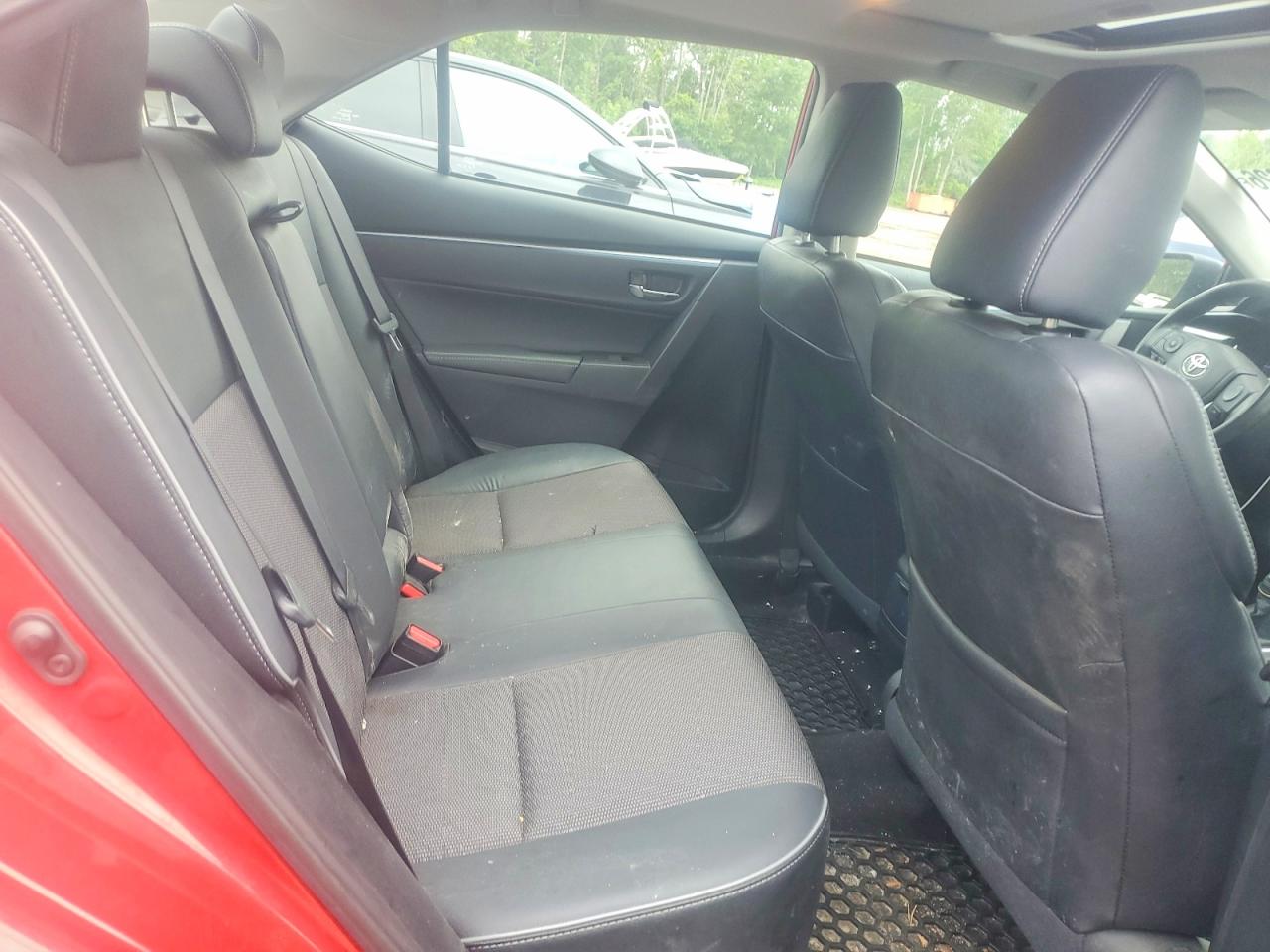 2015 Toyota Corolla L Red vin: 2T1BURHE3FC287690