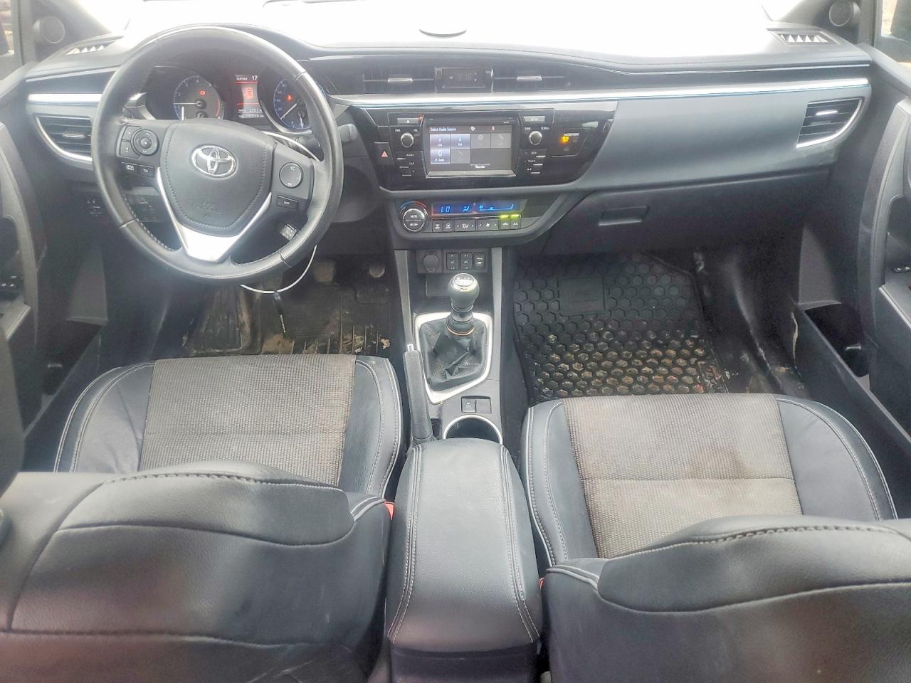2015 Toyota Corolla L Red vin: 2T1BURHE3FC287690