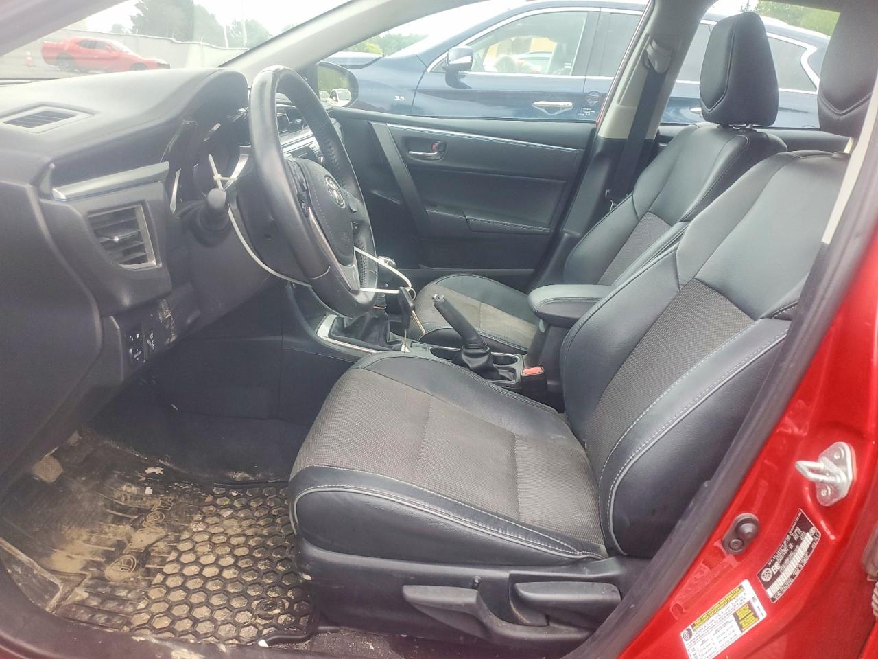 2015 Toyota Corolla L Red vin: 2T1BURHE3FC287690
