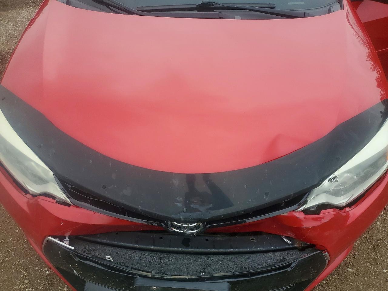 2015 Toyota Corolla L Red vin: 2T1BURHE3FC287690