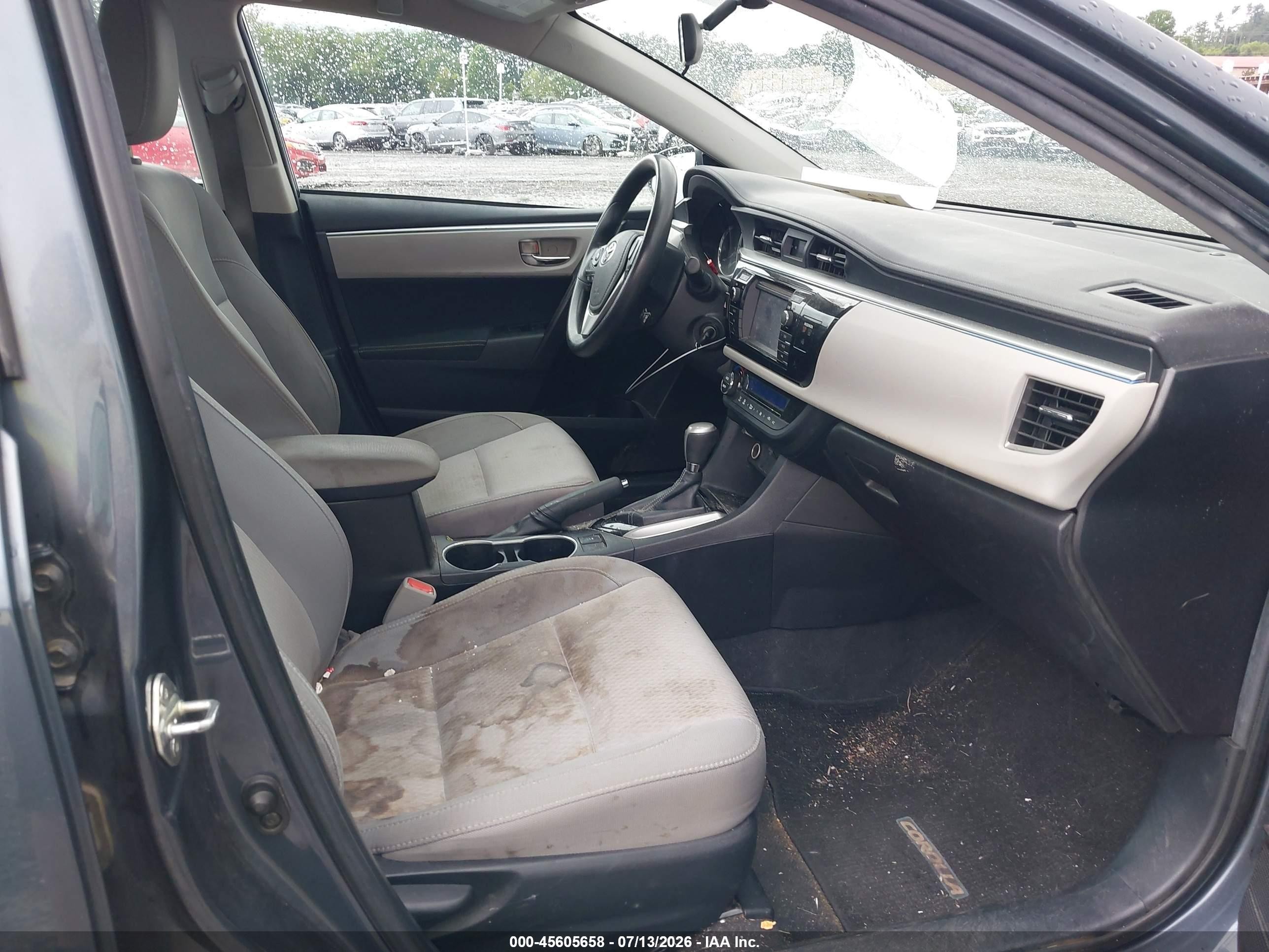 2015 Toyota Corolla Le Blue vin: 2T1BURHE3FC292307