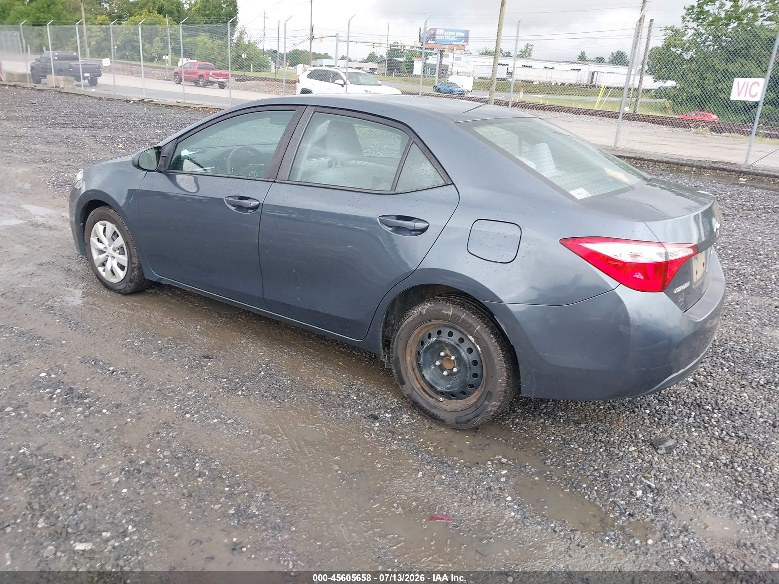 2015 Toyota Corolla Le Blue vin: 2T1BURHE3FC292307