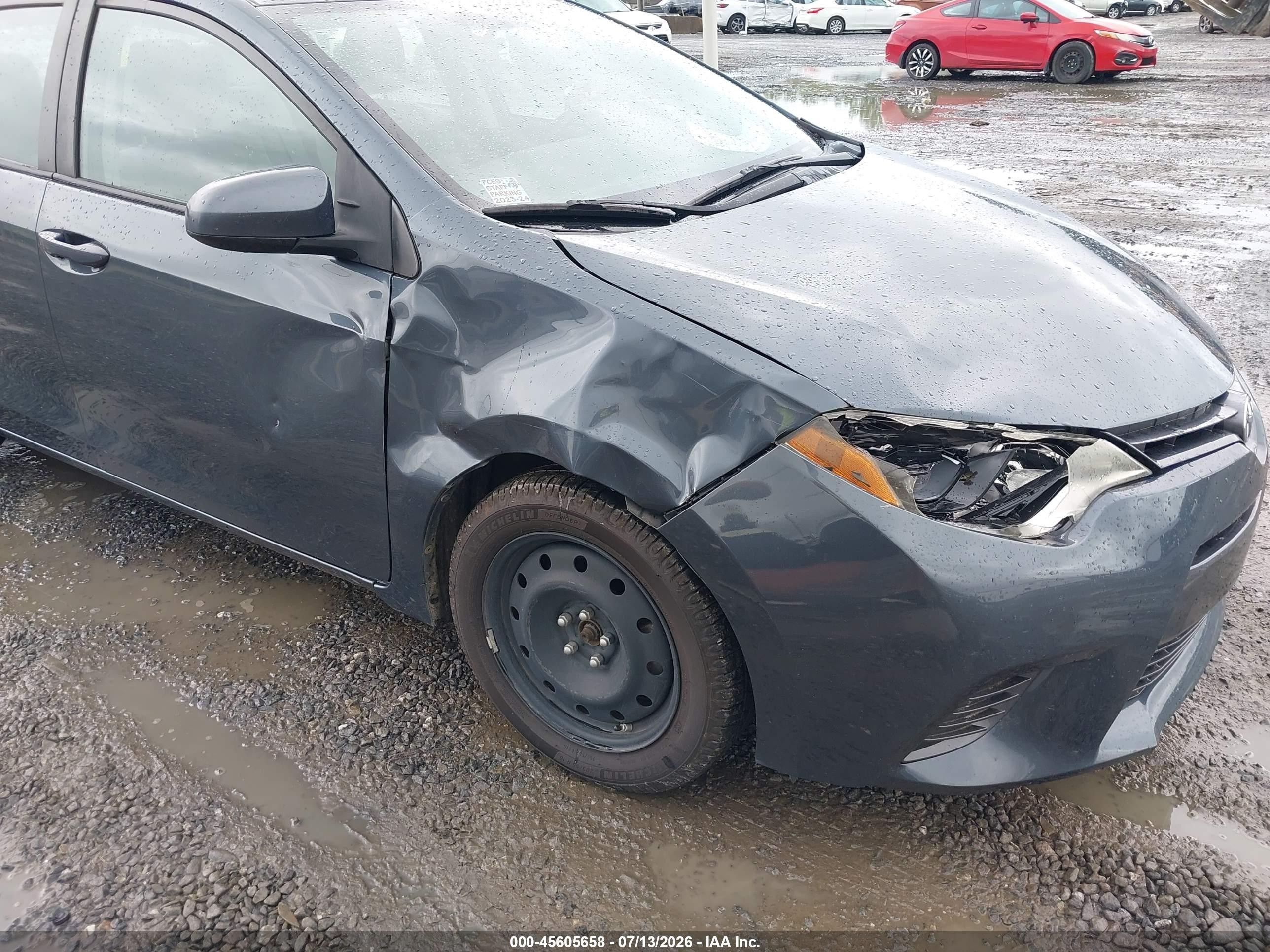 2015 Toyota Corolla Le Blue vin: 2T1BURHE3FC292307