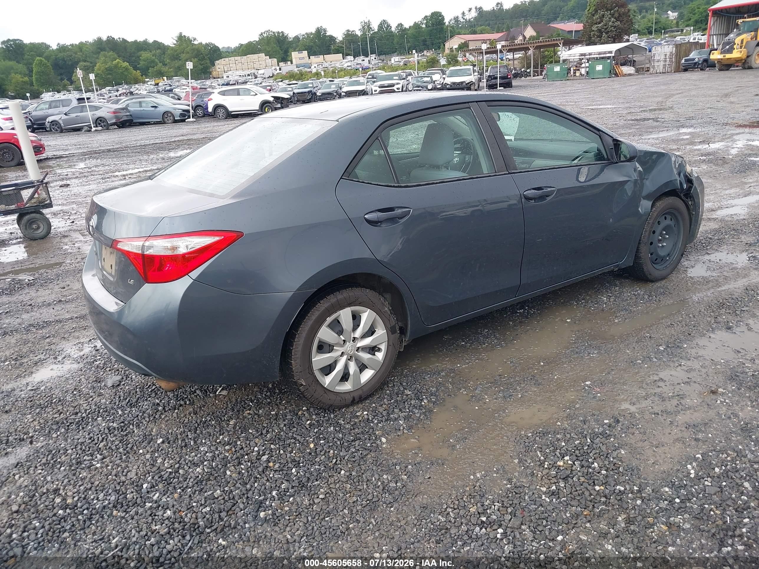 2015 Toyota Corolla Le Blue vin: 2T1BURHE3FC292307